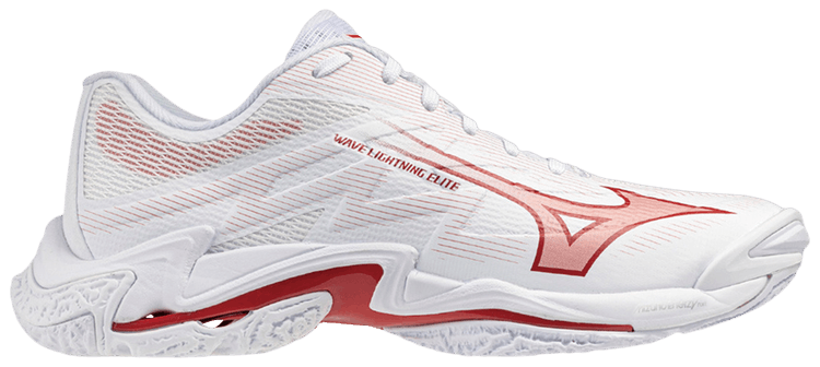 Mizuno Wmns Wave Lightning Elite White Red