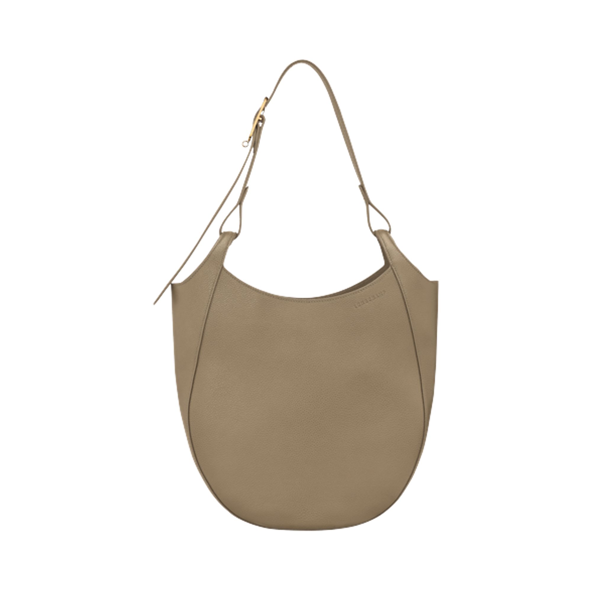 Pre-owned Longchamp Le Foulonné L Hobo Bag 'lichen' | Grey | Women's Size Onesize