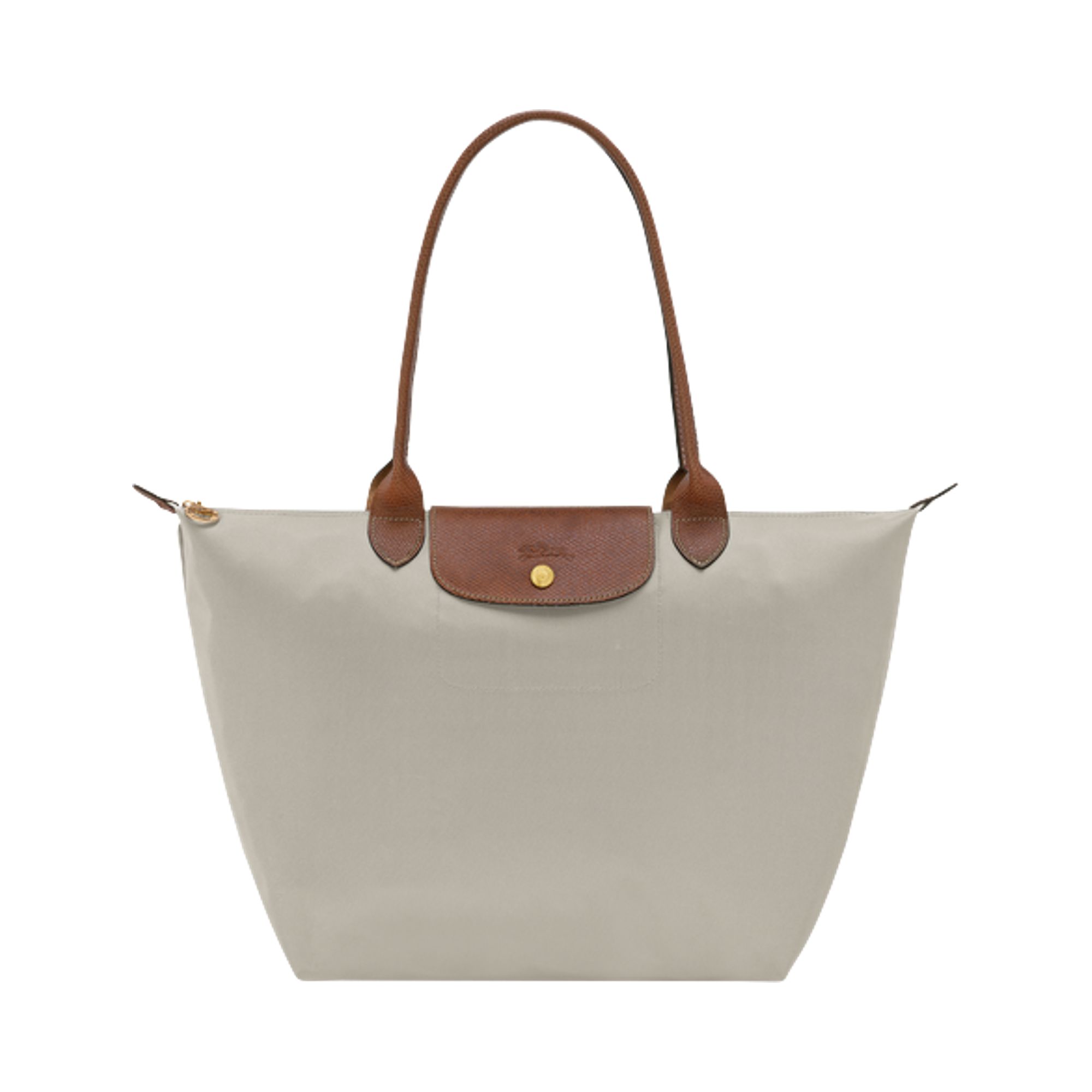 Pre-owned Longchamp Le Pliage Original L Tote Bag 'pebble' | Cream | Women's Size Onesize