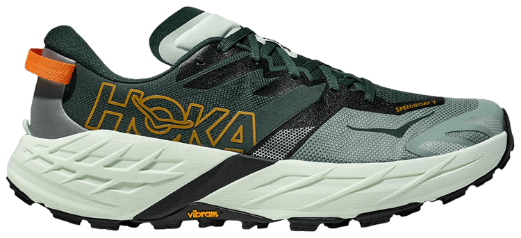 HOKA Speedgoat 7 2E Wide Green Black