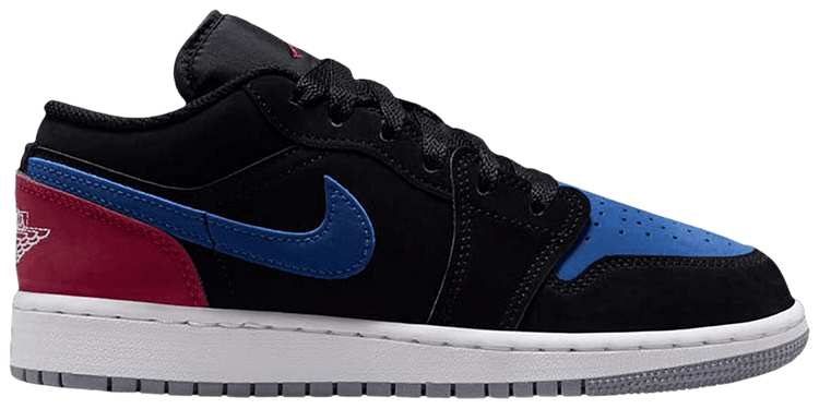 Air Jordan 1 Low GS Black True Blue Red