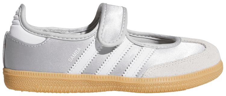 adidas Samba Jane K Silver Metallic Cloud White Gum