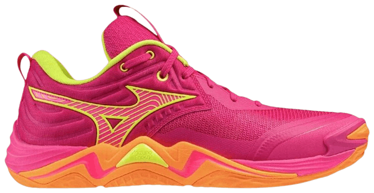 Mizuno Wave Momentum Elite Pink Tetra Fortune Yellow Light Orange