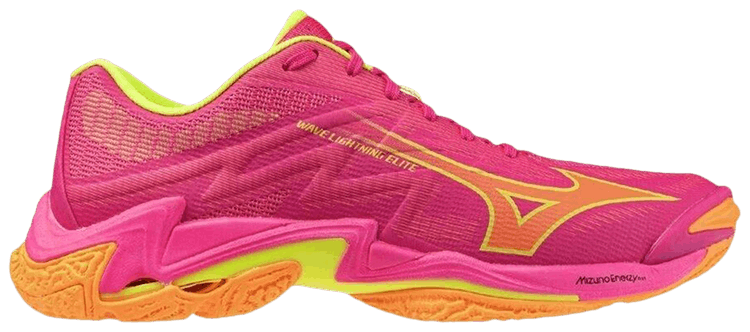 Mizuno Wave Lightning Elite Pink Tetra Fortune Yellow Light Orange