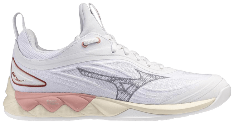 Mizuno Wmns Wave Luminous 3 White Grey Pink