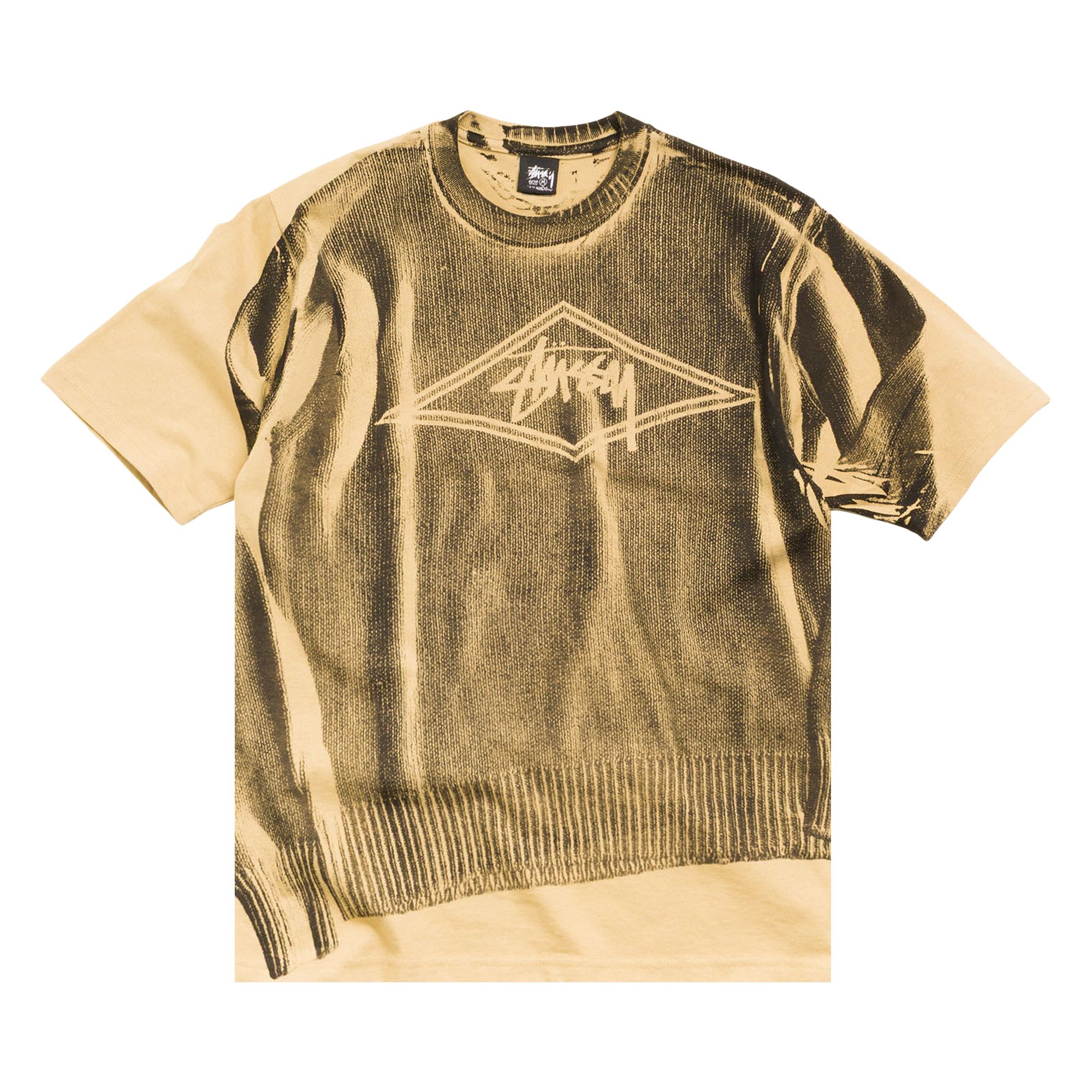 Pre-owned Stussy Sweater Tee 'khaki' | Tan | Men's Size S
