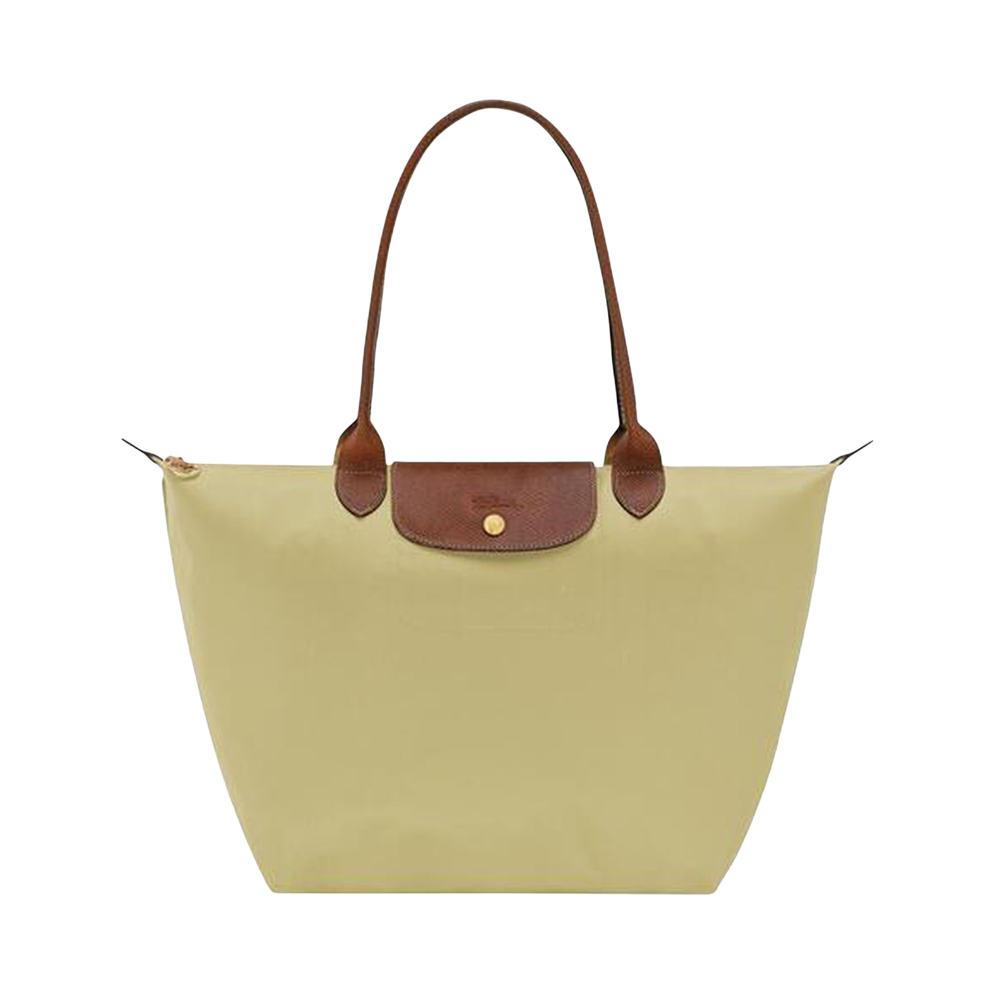 Pre-owned Longchamp Le Pliage Original L Tote Bag 'pistachio' | Yellow | Women's Size Onesize