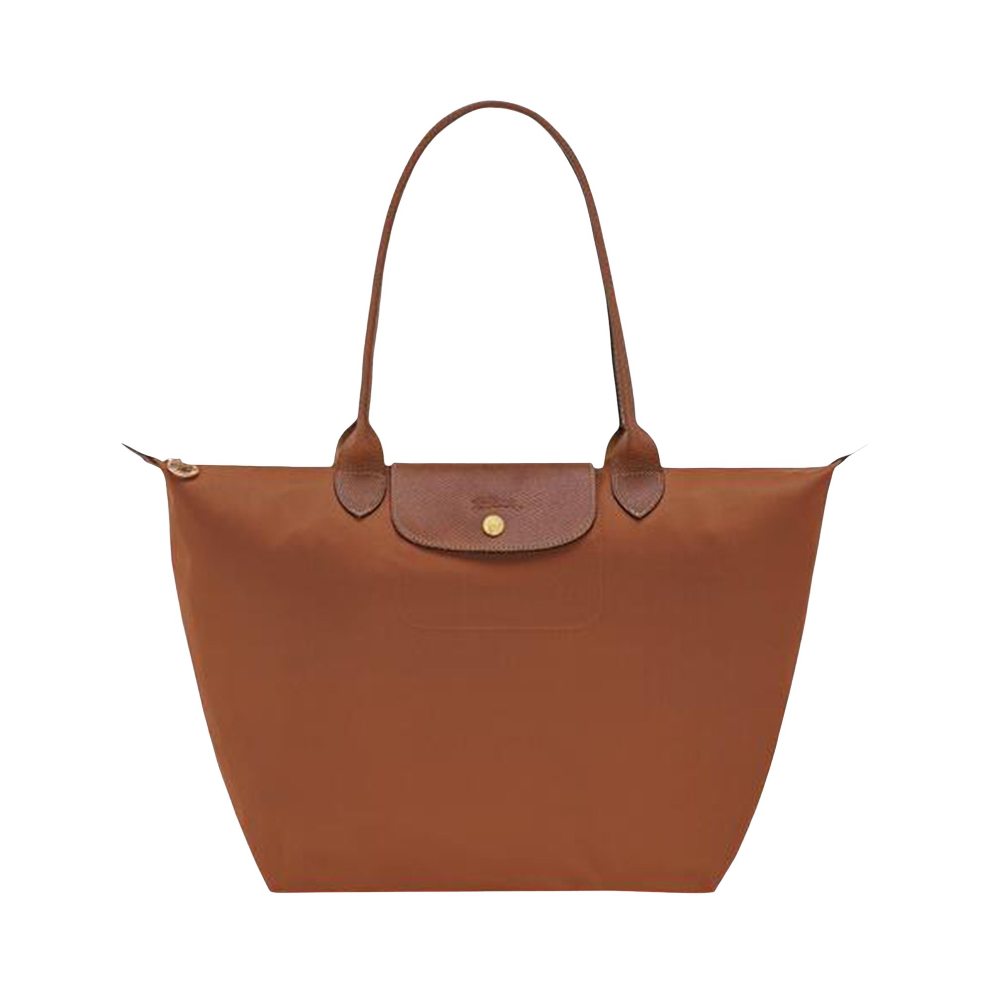 Pre-owned Longchamp Le Pliage Original L Tote Bag 'cognac' | Brown | Women's Size Onesize