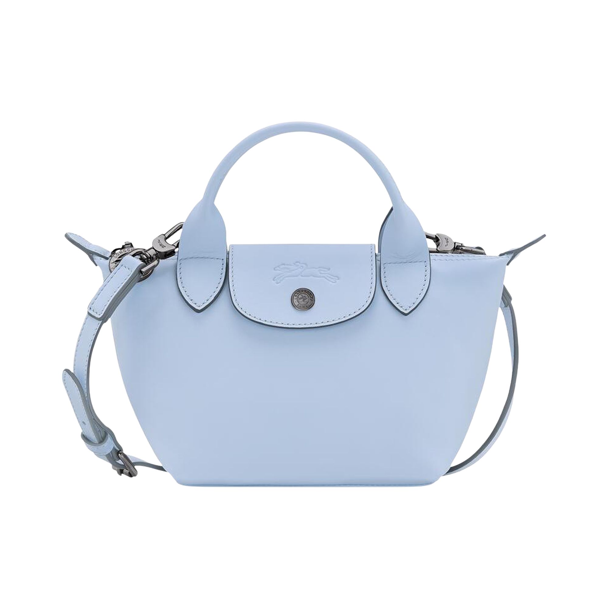 Pre-owned Longchamp Le Pliage Xtra Xs Handbag 'wave' | Blue | Women's Size Onesize