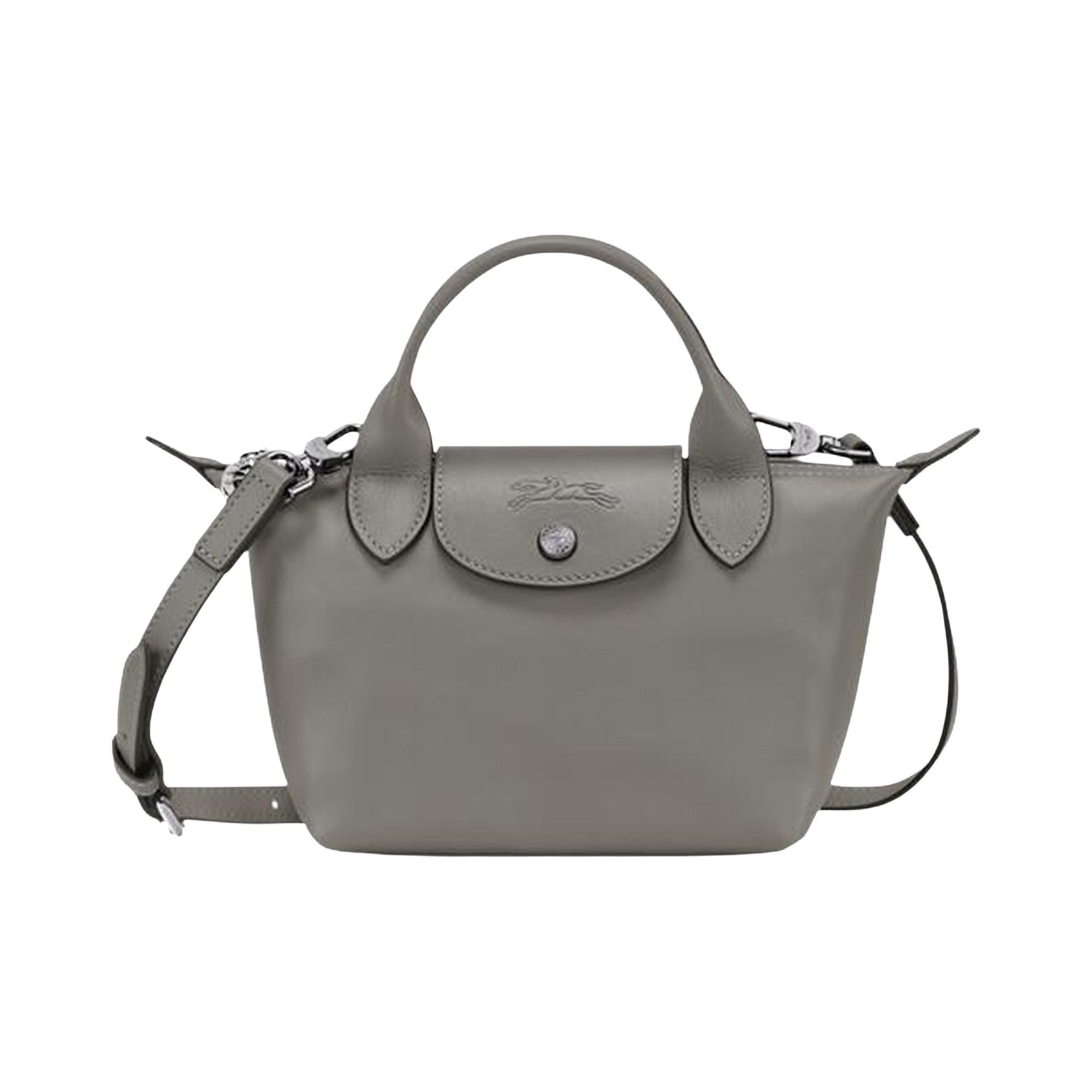 Pre-owned Longchamp Le Pliage Xtra Xs Handbag 'turtledove' | Grey | Women's Size Onesize