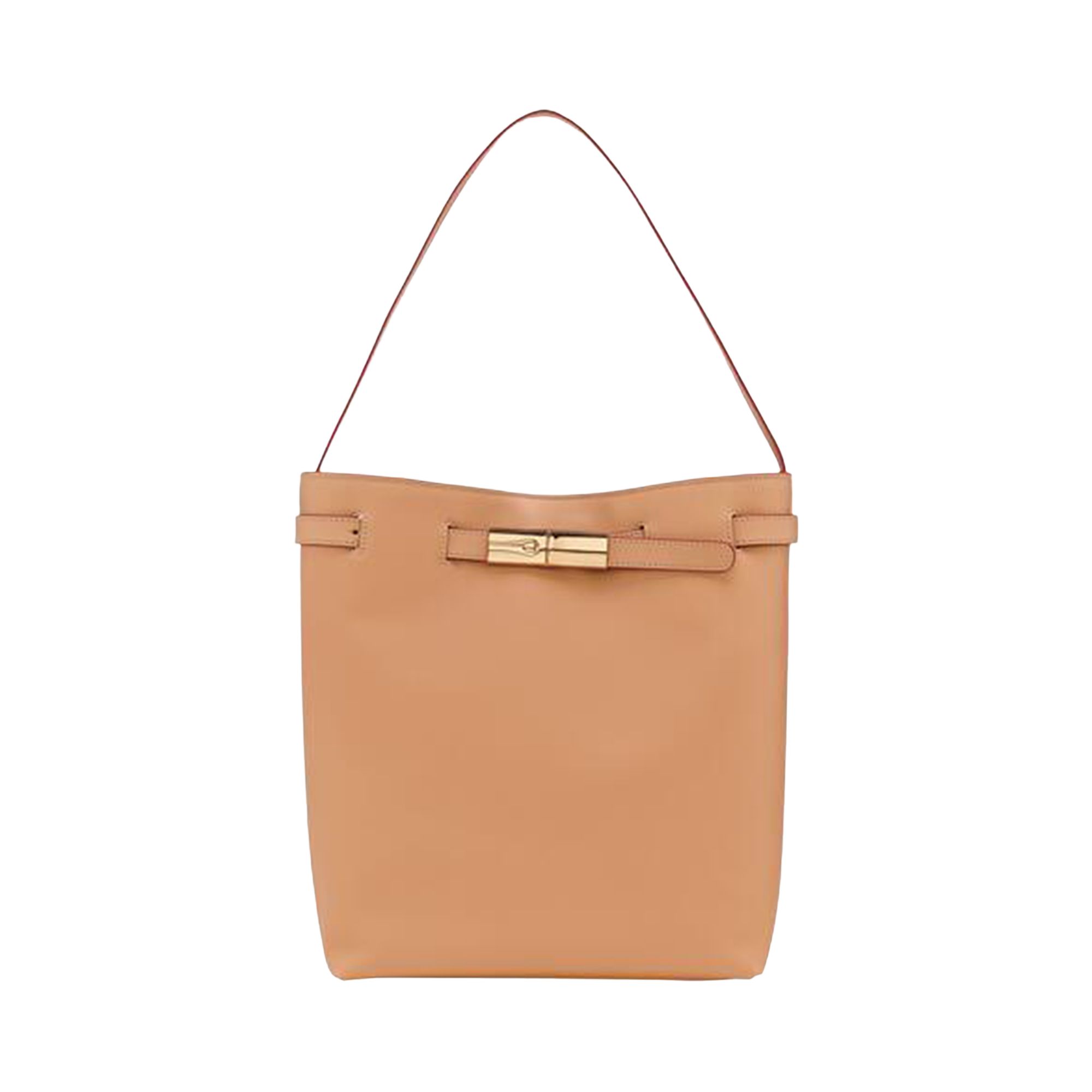 Pre-owned Longchamp Le Smart L Shoulder Bag 'vegetal' | Orange | Women's Size Onesize