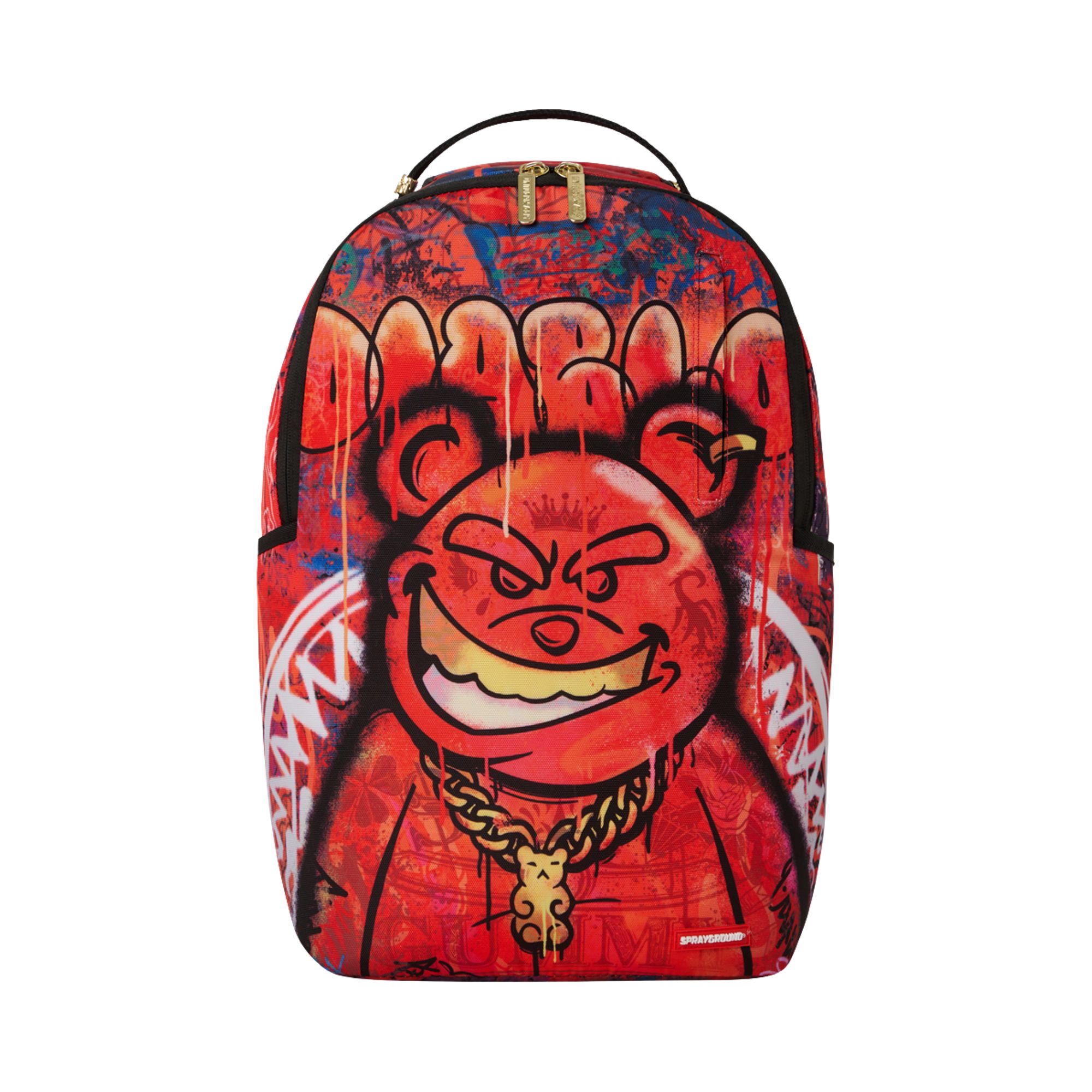 Pre-owned Sprayground Diablo Mural Fire Backpack 'red' | Men's Size Onesize