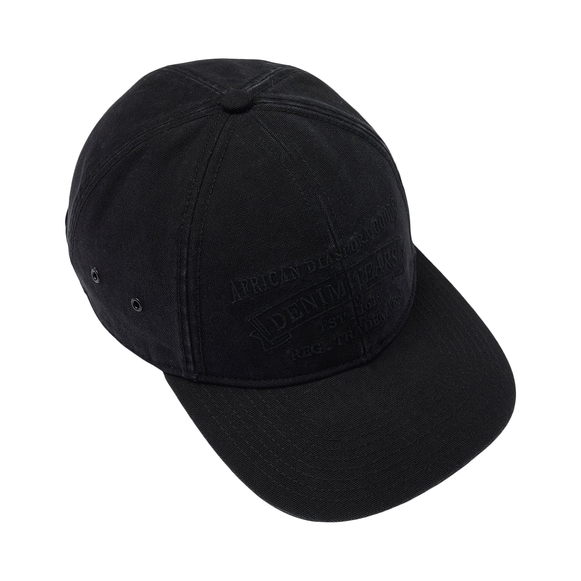 Pre-owned Denim Tears Mono Adg Stamp Cap 'black' | Men's Size Onesize
