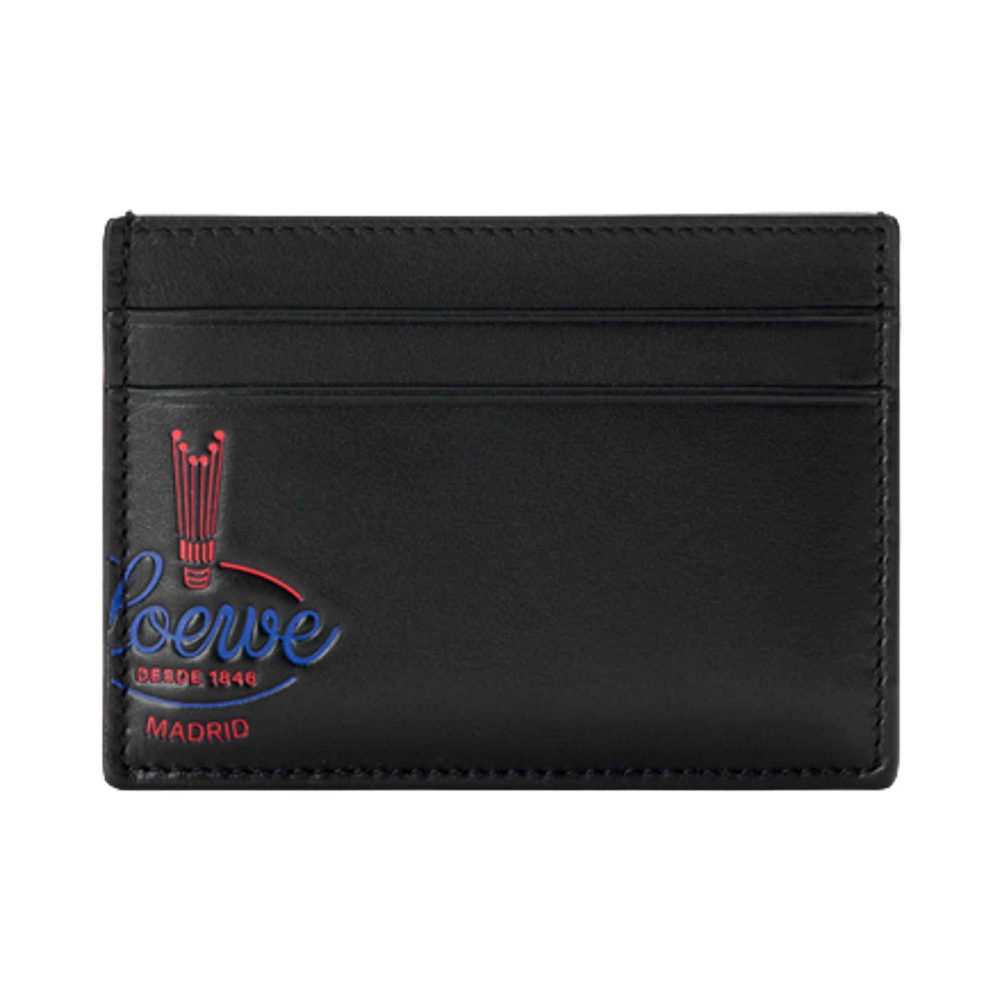 Pre-owned Loewe Plain Cardholder Crown 'black' | Men's Size Onesize