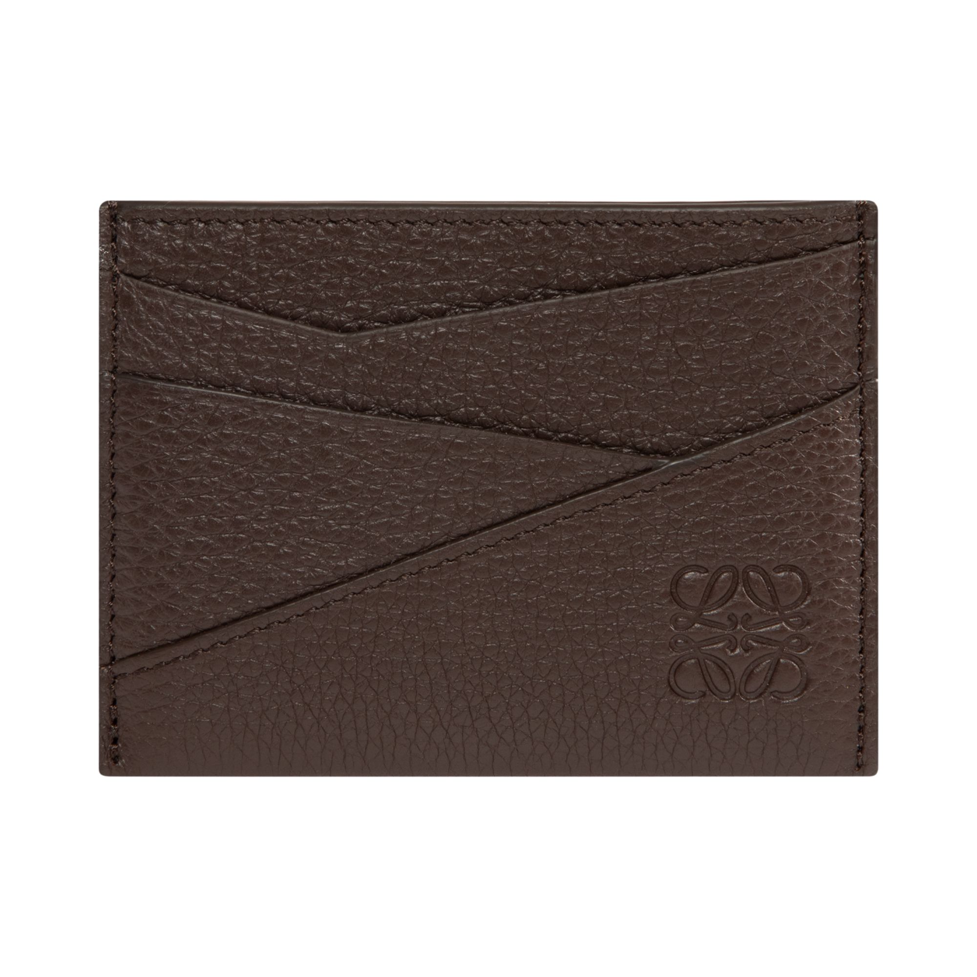 Pre-owned Loewe Puzzle Edge Plain Cardholder 'chocolate' | Brown | Men's Size Onesize