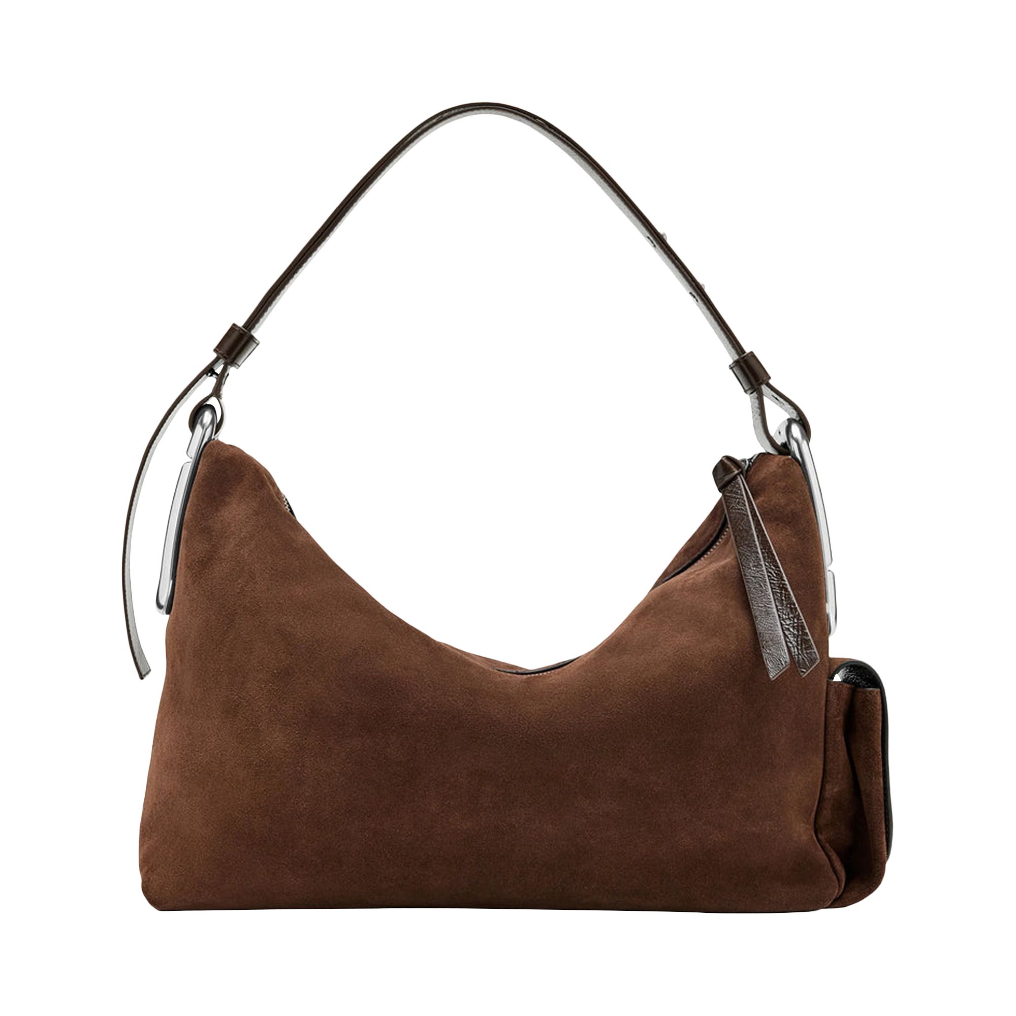 Pre-owned Marc Jacobs Suede Scene Large Shoulder Bag 'dark Brown' | Women's Size Onesize