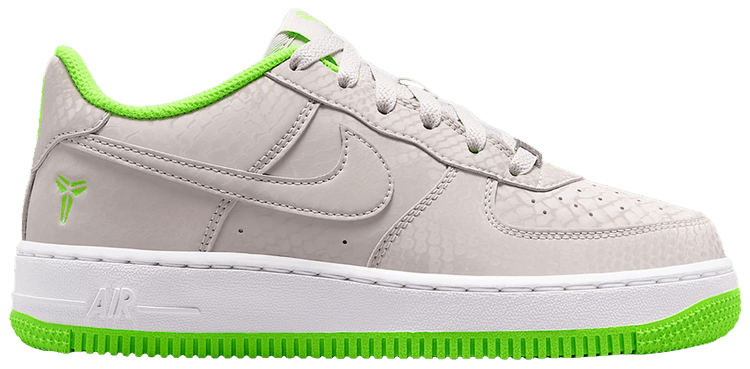 Nike Air Force 1 Low GS Vast Grey White Electric Green