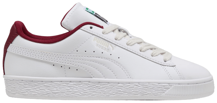 Puma Suede GS White Team Regal Red