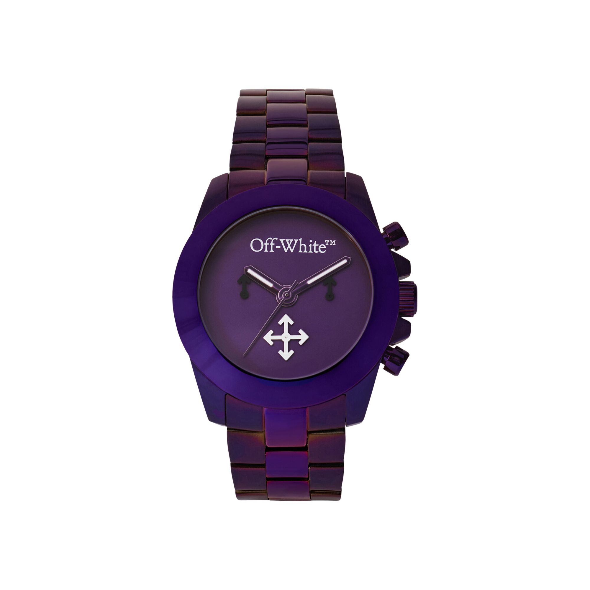 Pre-owned Off-white Reset Chronograph Watch 'purple' | Men's Size Onesize