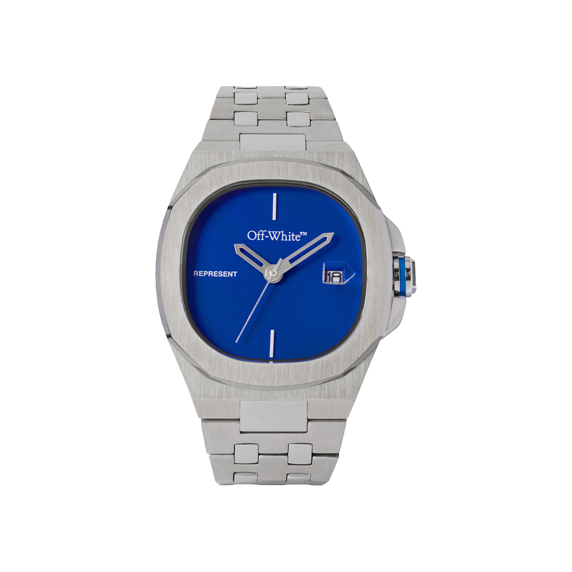 Pre-owned Off-white Object Bracelet Watch 'stainless Steel' | Silver | Men's Size Onesize
