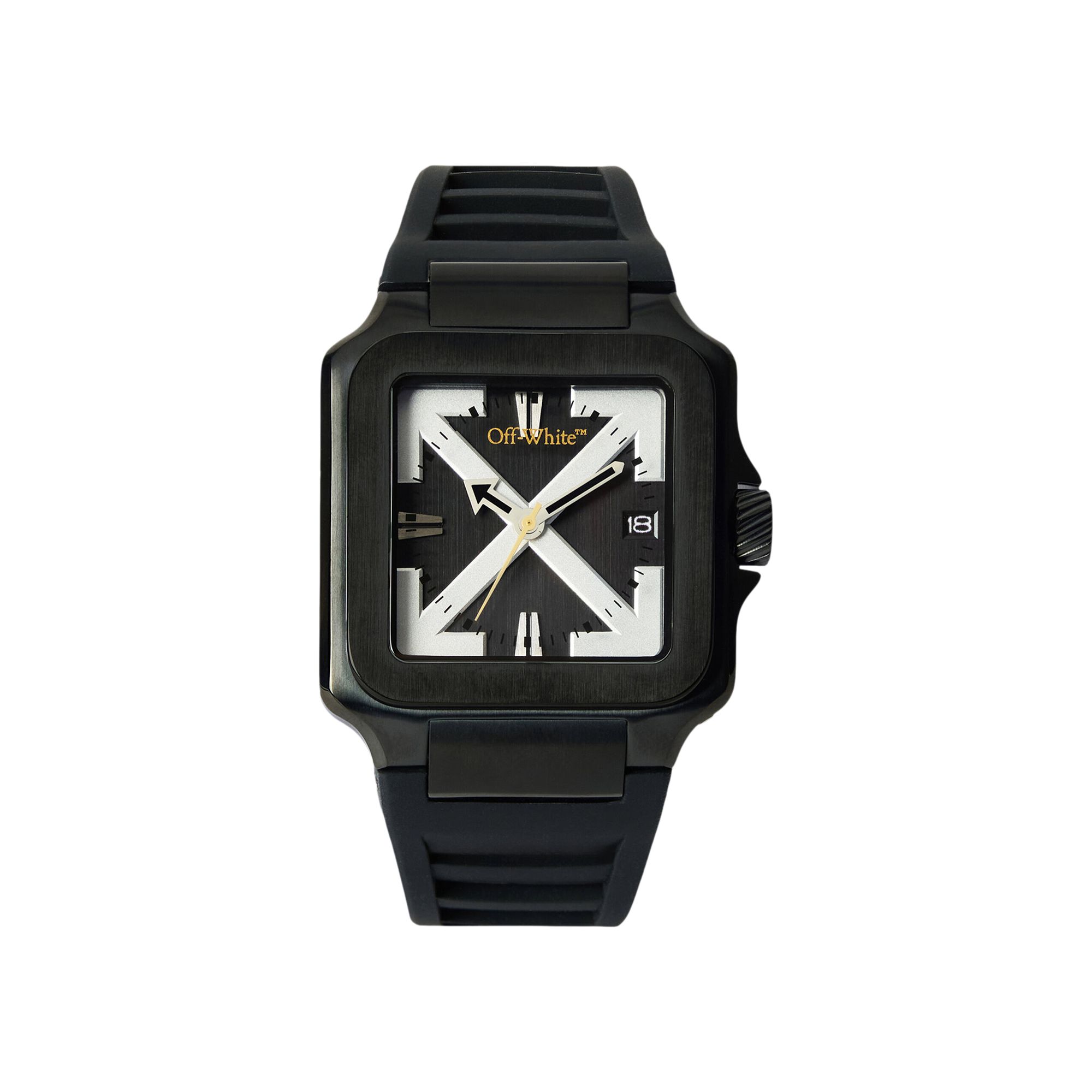 Pre-owned Off-white Proto Layer Silicone Watch 'black' | Men's Size Onesize