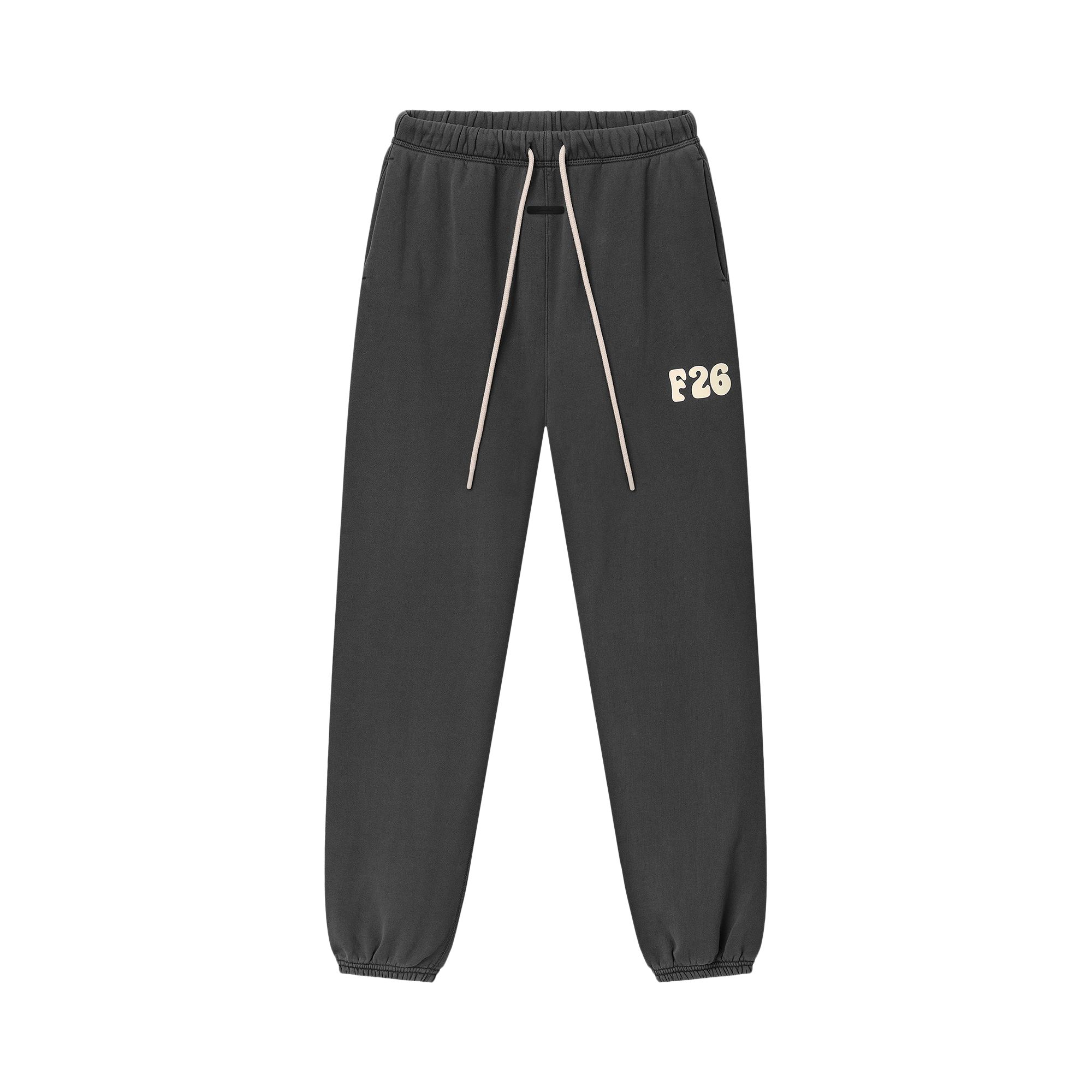 Pre-owned Essentials Fear Of God  Classic Fleece Sweatpant 'washed Iron Grey' | Black | Women's Size S