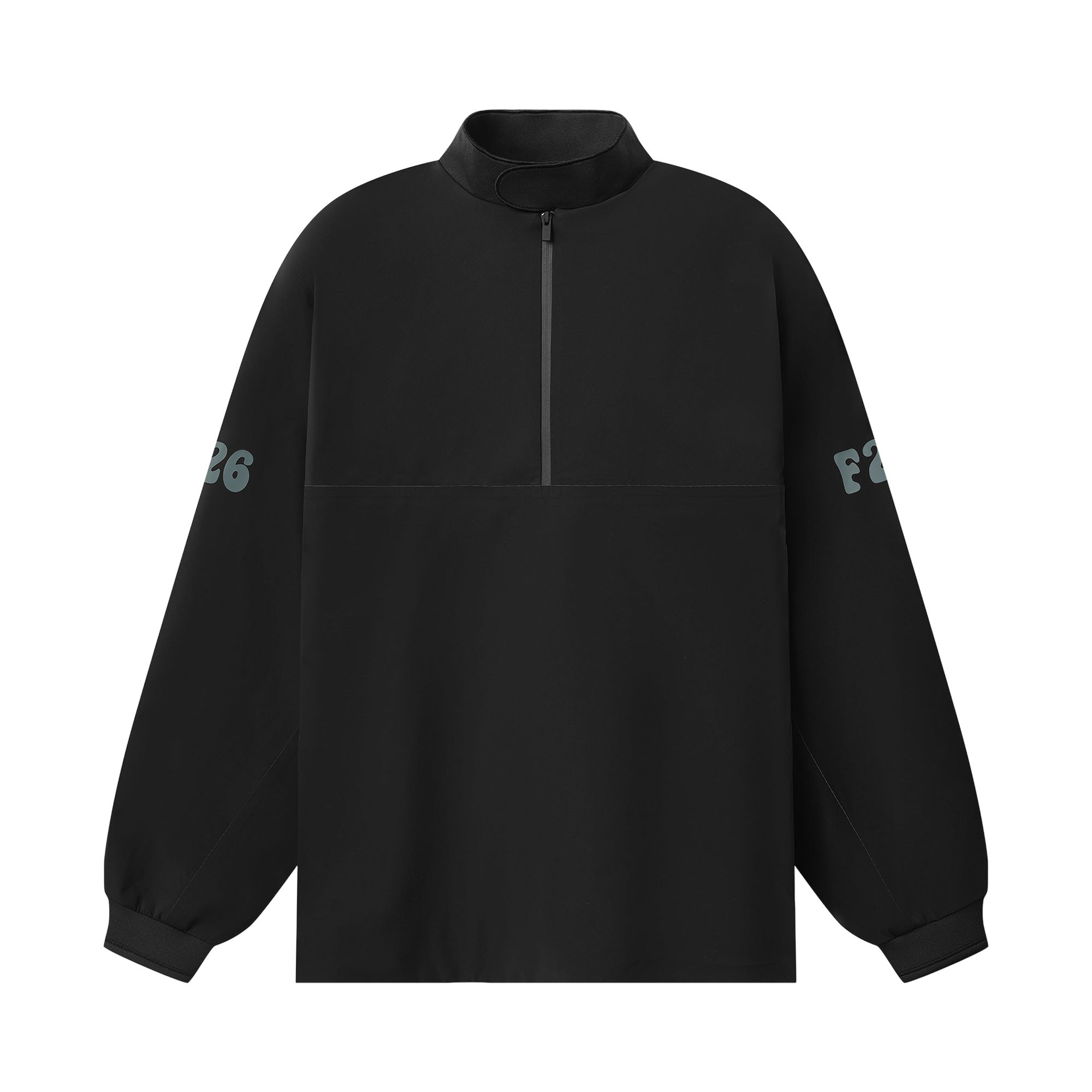 Pre-owned Essentials Fear Of God  Half Zip Track Jacket 'vintage Black' | Men's Size Xs