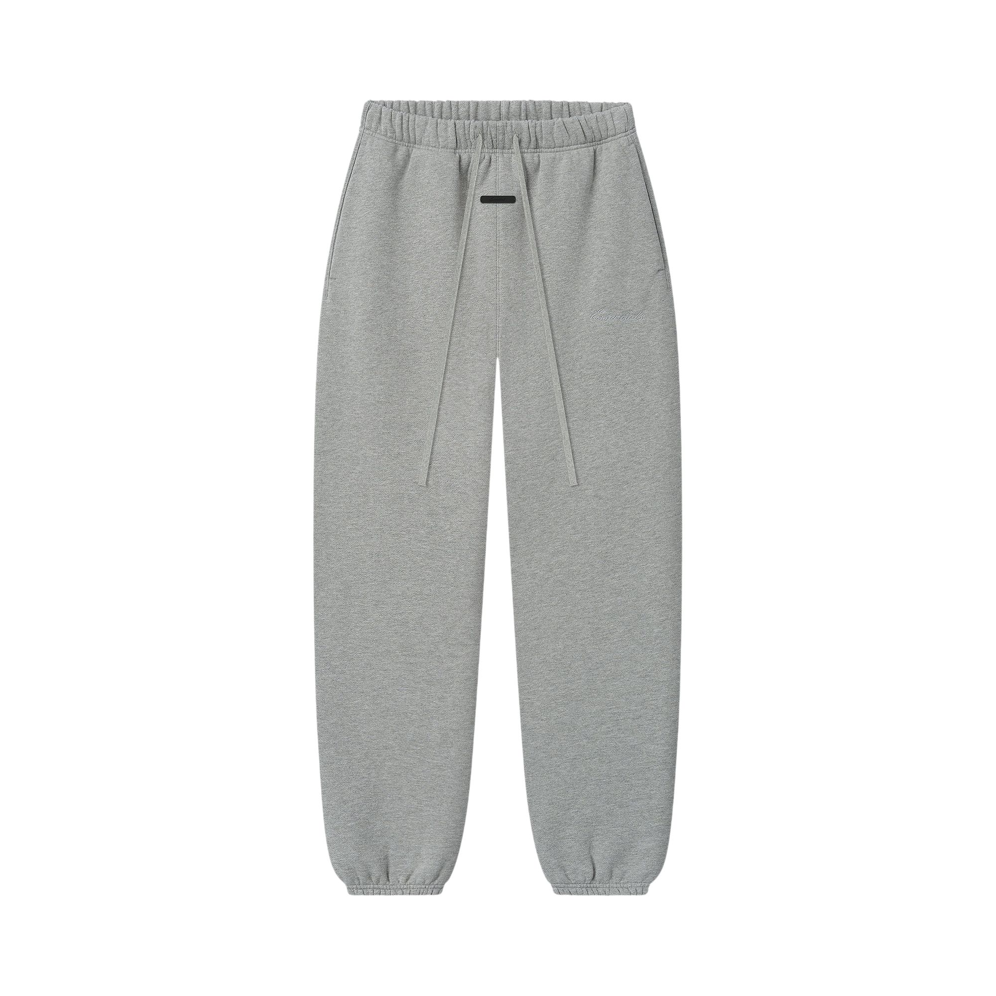 Pre-owned Essentials Fear Of God  Signature Slim Sweatpant 'concrete Heather' | Grey | Women's Size Xl