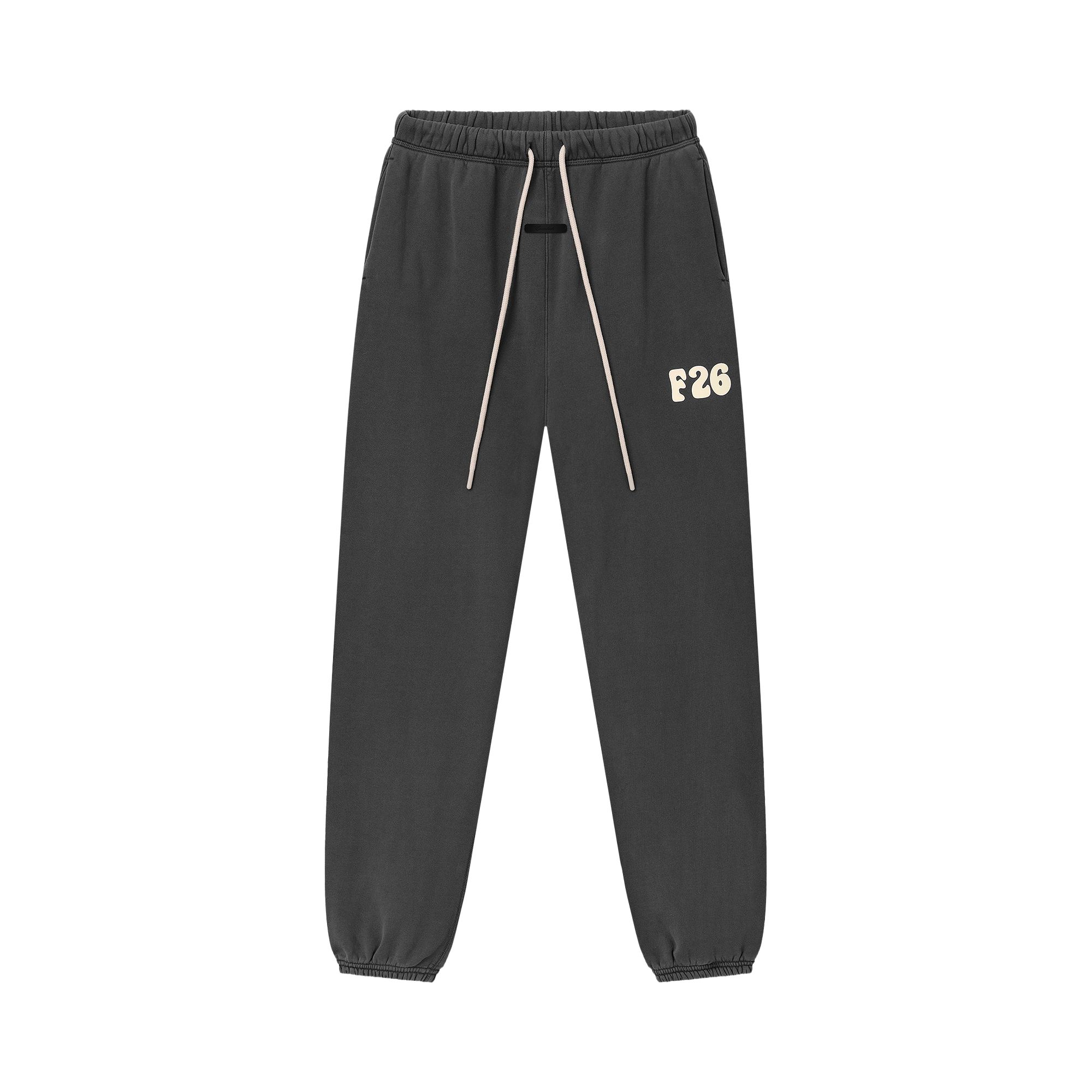 Pre-owned Essentials Fear Of God  Classic Fleece Sweatpant 'washed Iron Grey' | Black | Men's Size Xl