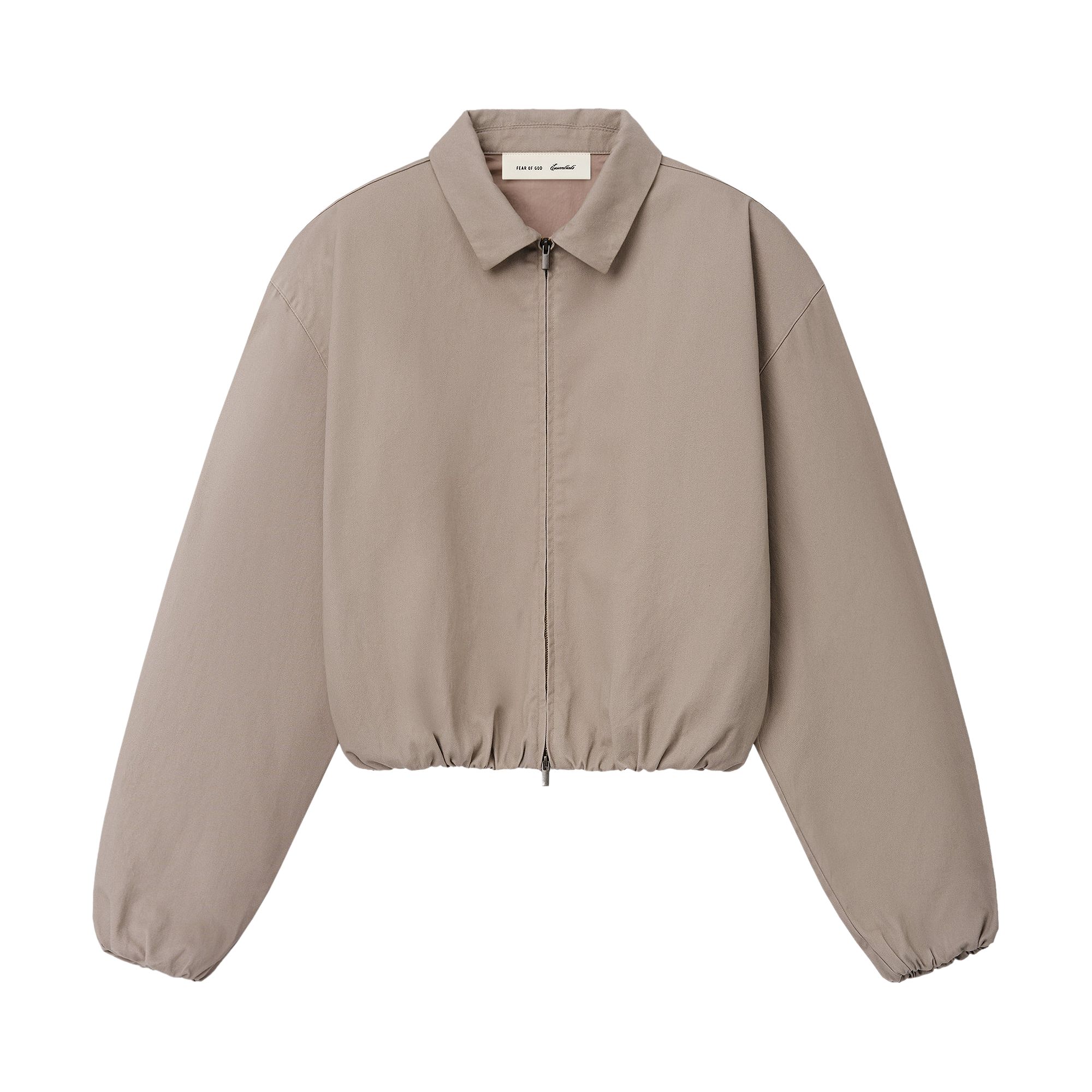 Pre-owned Essentials Fear Of God  Full Zip Work Jacket 'seal' | Grey | Women's Size M
