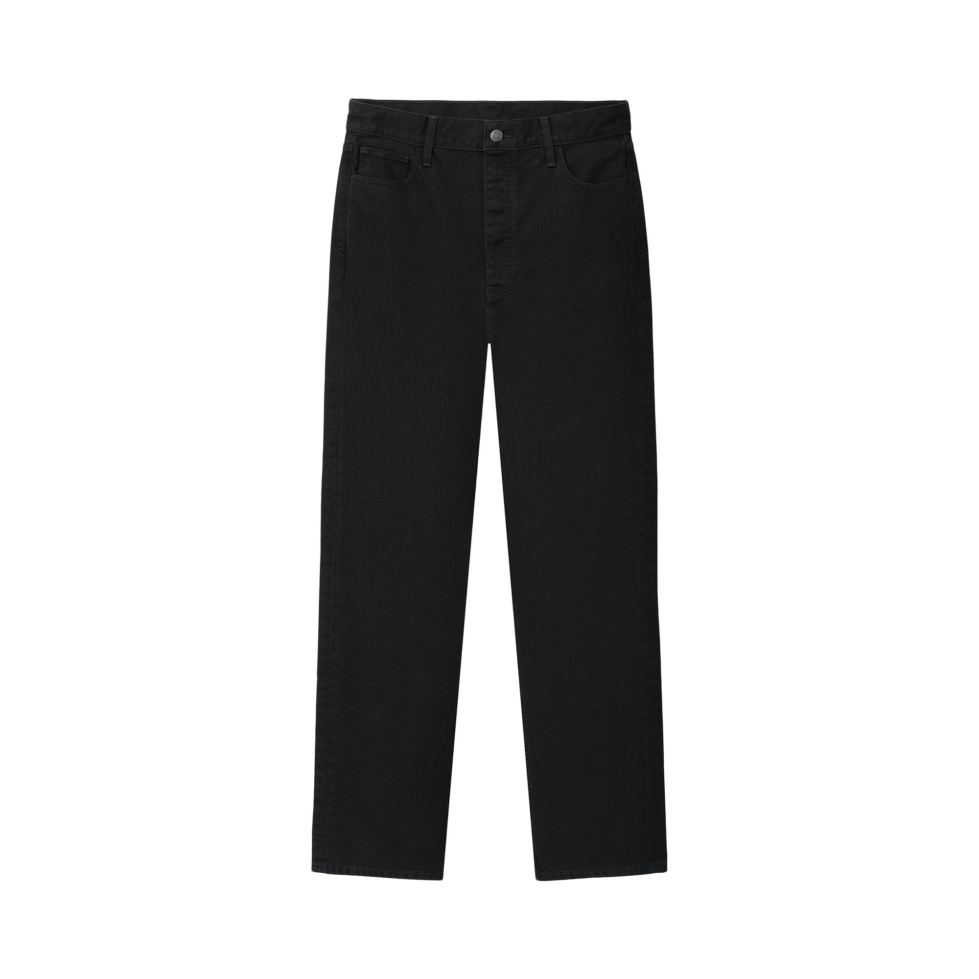 Pre-owned Essentials Fear Of God  Denim 5-pocket Jeans 'overdyed Black' | Men's Size 32