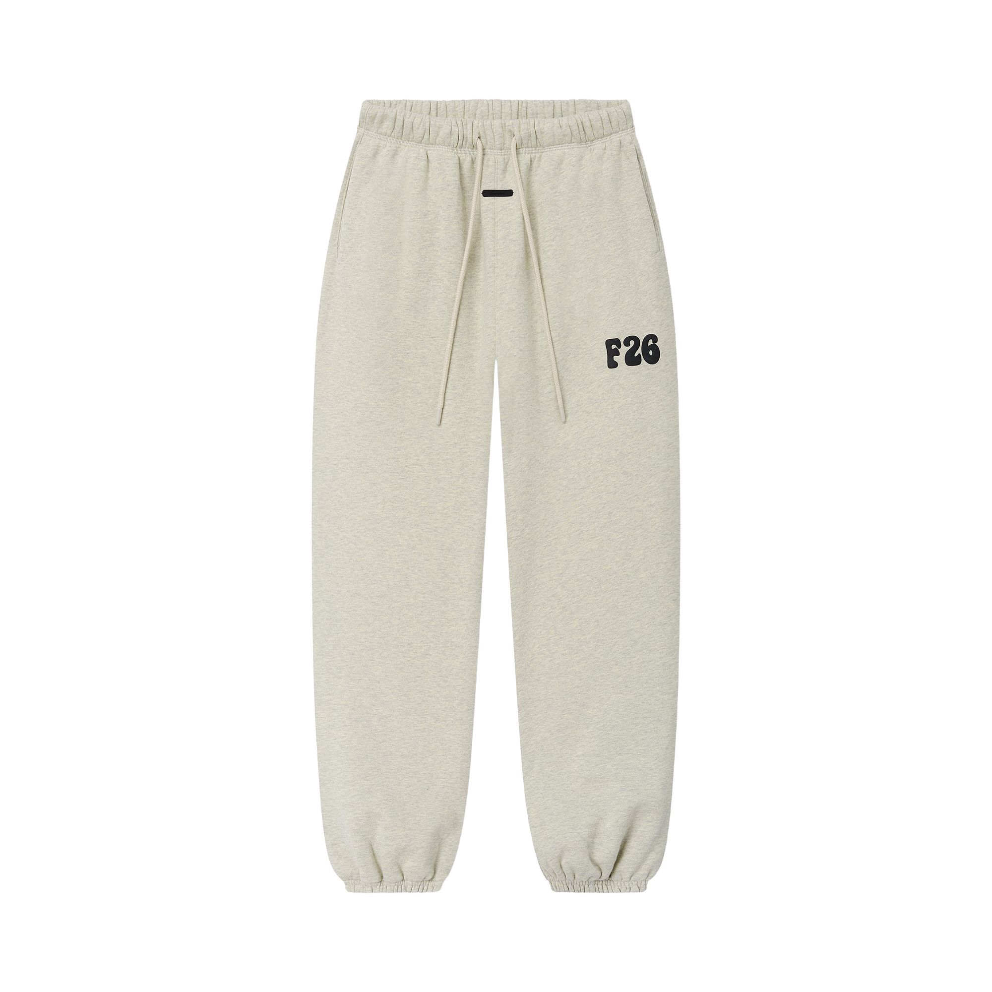 Pre-owned Essentials Fear Of God  Classic Fleece Sweatpant 'washed Vanilla Heather' | Grey | Women's Size S