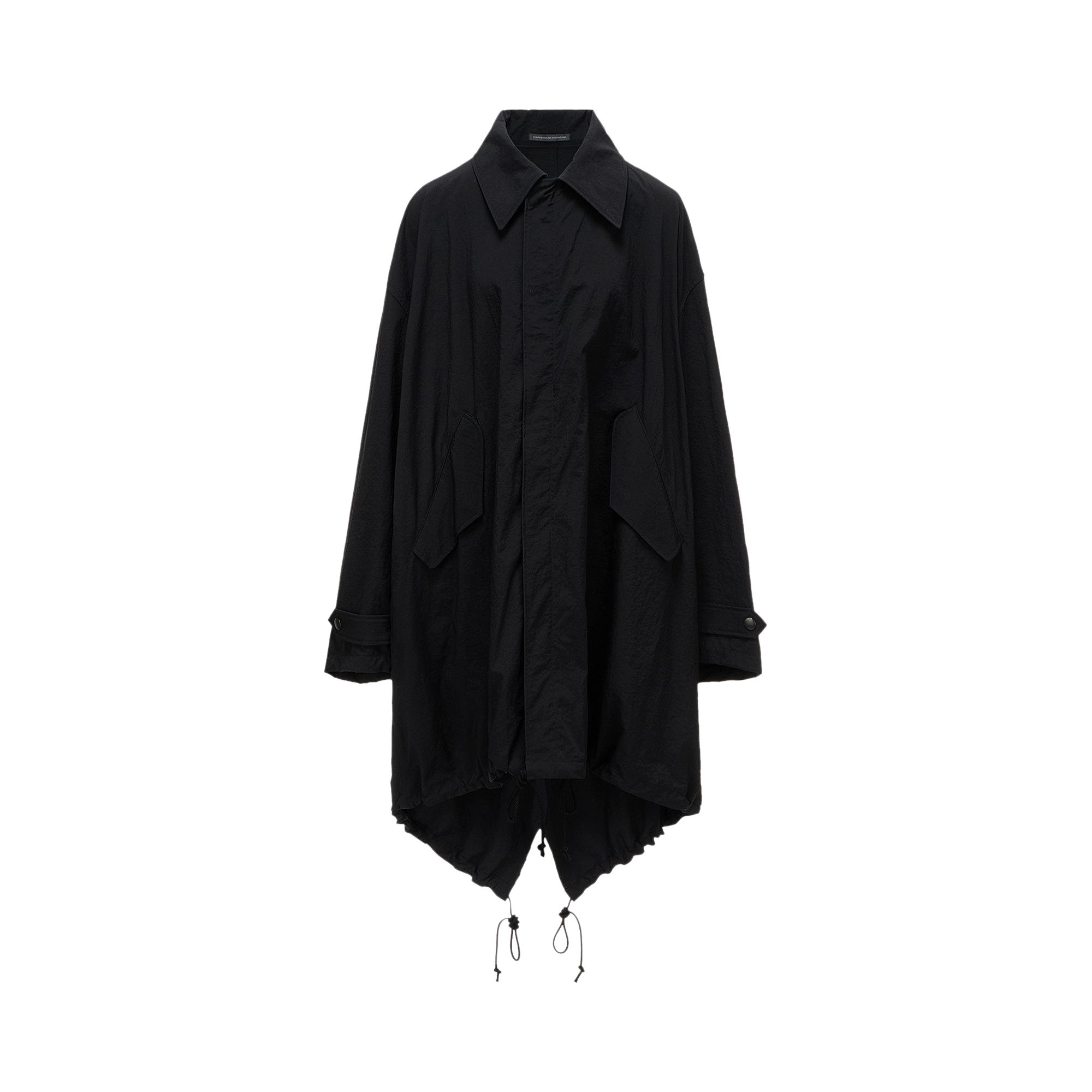 Pre-owned Y's U-back Tiered Coat 'black' | Women's Size 2