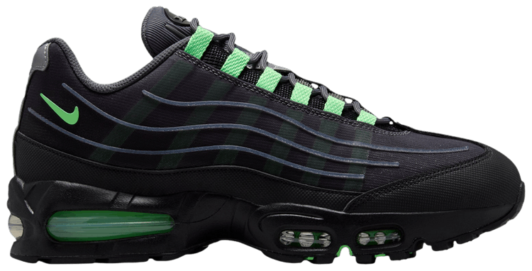 Nike Air Max 95 Big Bubble Iron Grey Illusion Green Metallic Silver