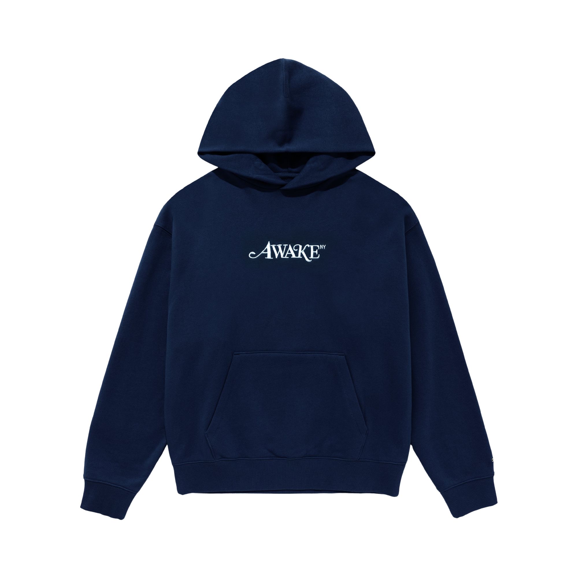Pre-owned Awake Ny Classic Logo Hoodie 'navy' | Blue | Men's Size Xl