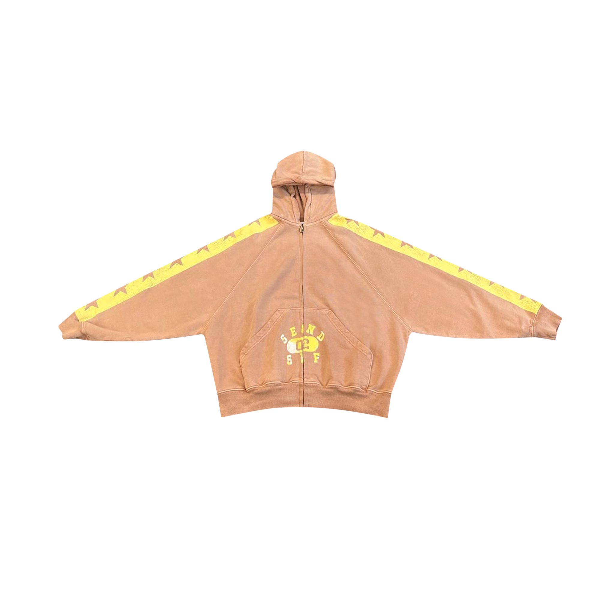 Pre-owned Secnd Slf All Star Field Day Zip-up 'brown' | Men's Size Xl
