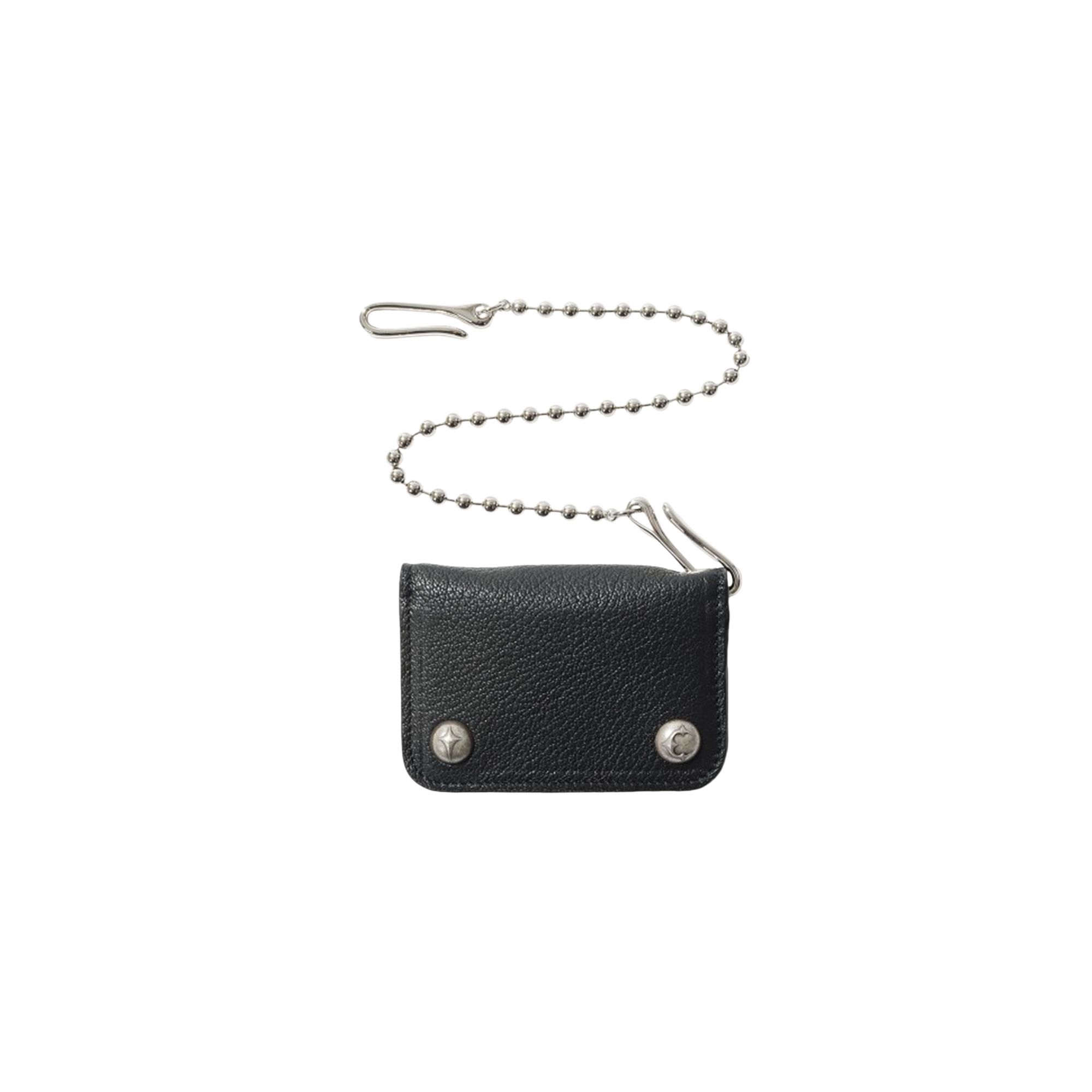 Pre-owned Thug Club Ball Chain Leather Card Case 'black' | Men's Size Onesize