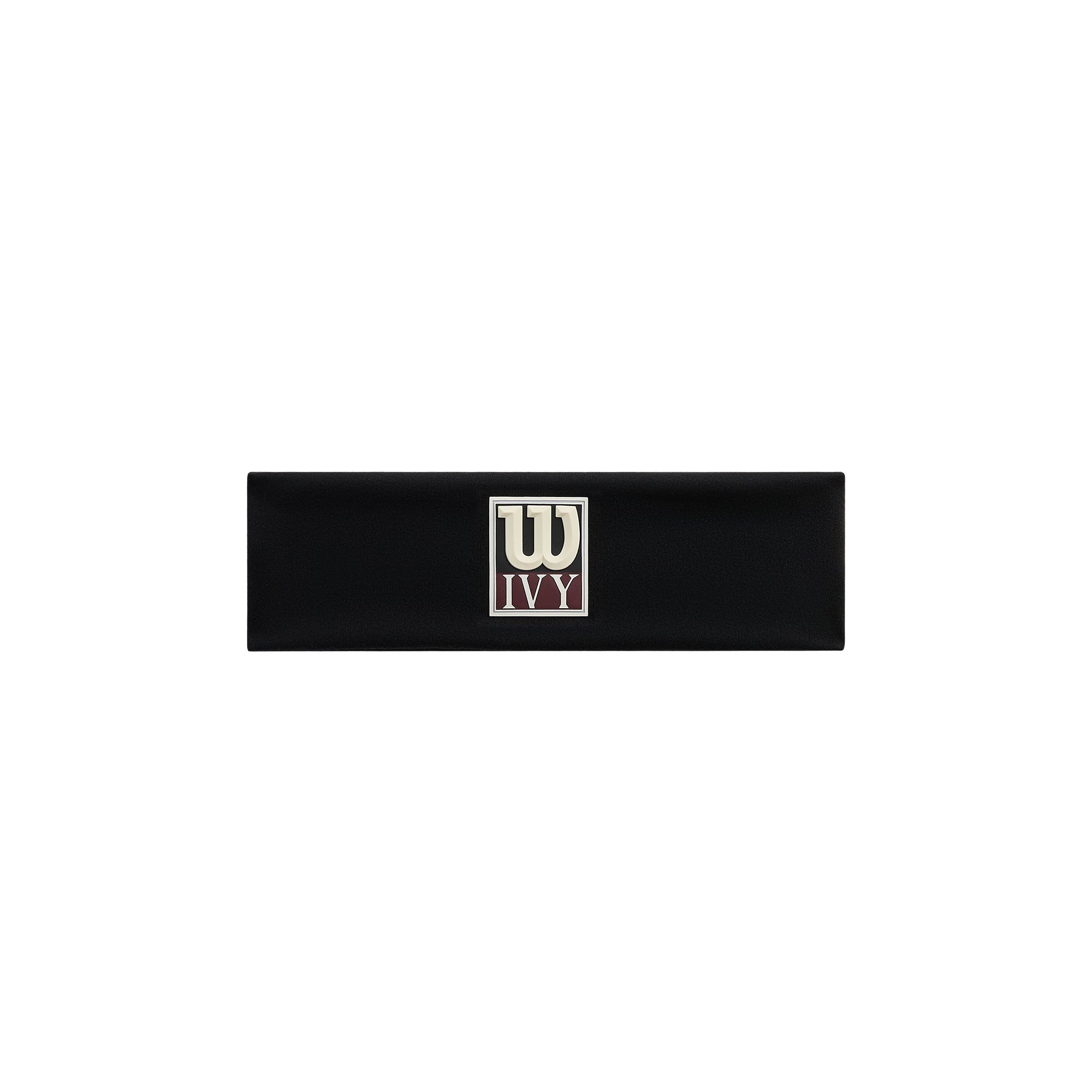 Pre-owned Kith Ivy For Wilson Logo Wide Headband 'black' | Men's Size Onesize