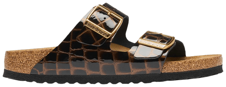 Birkenstock Wmns Arizona Emboss Leather Sandal Black