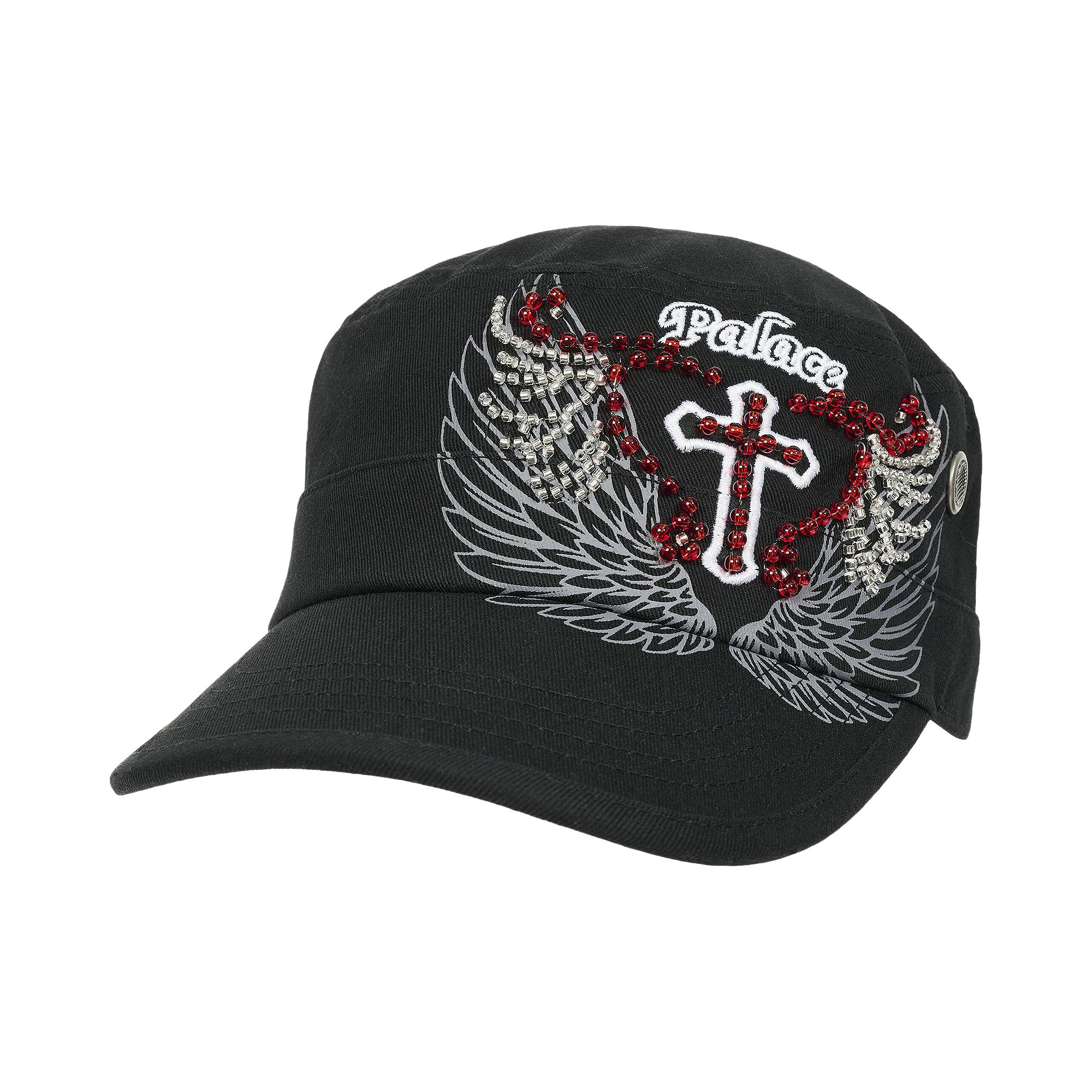 Pre-owned Palace Saves Military Cap 'black' | Men's Size Onesize