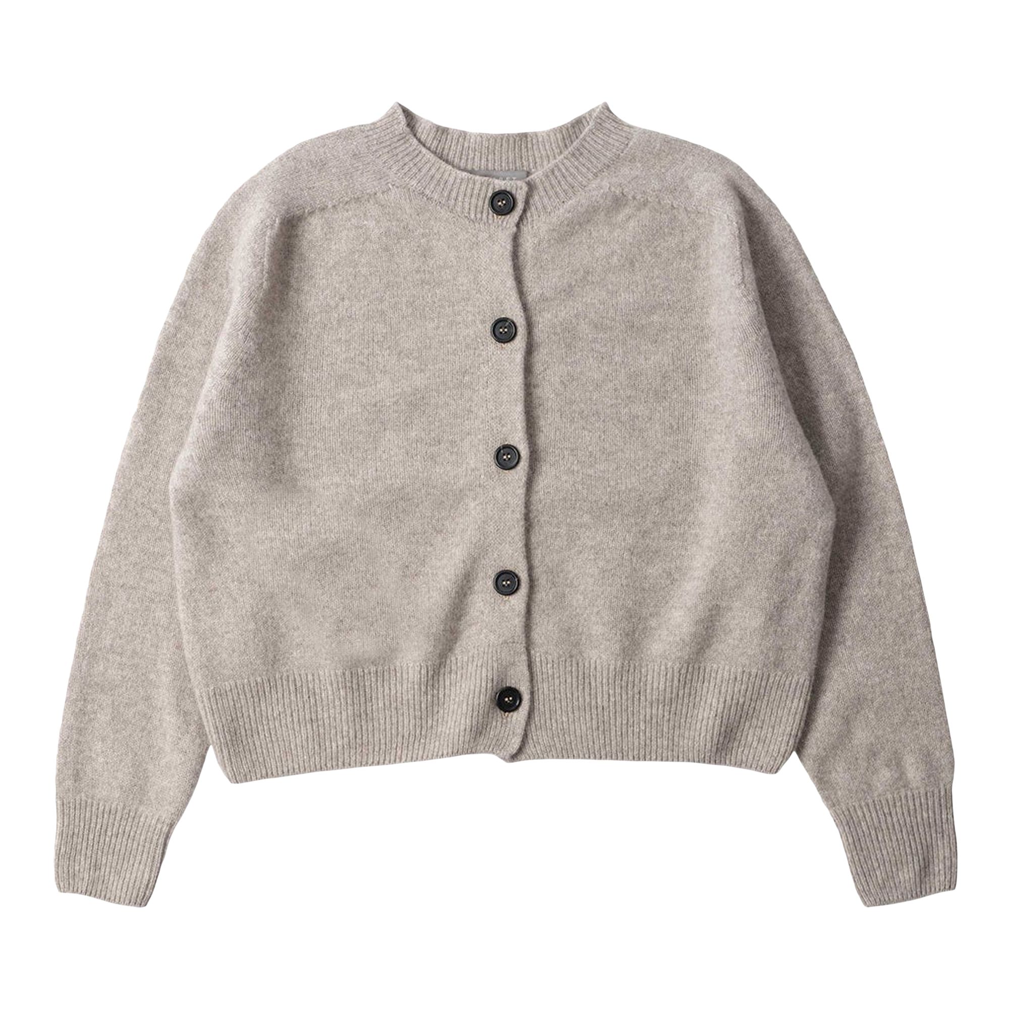 Pre-owned Margaret Howell Small Crew Neck Cardigan 'natural' | Cream | Women's Size 10