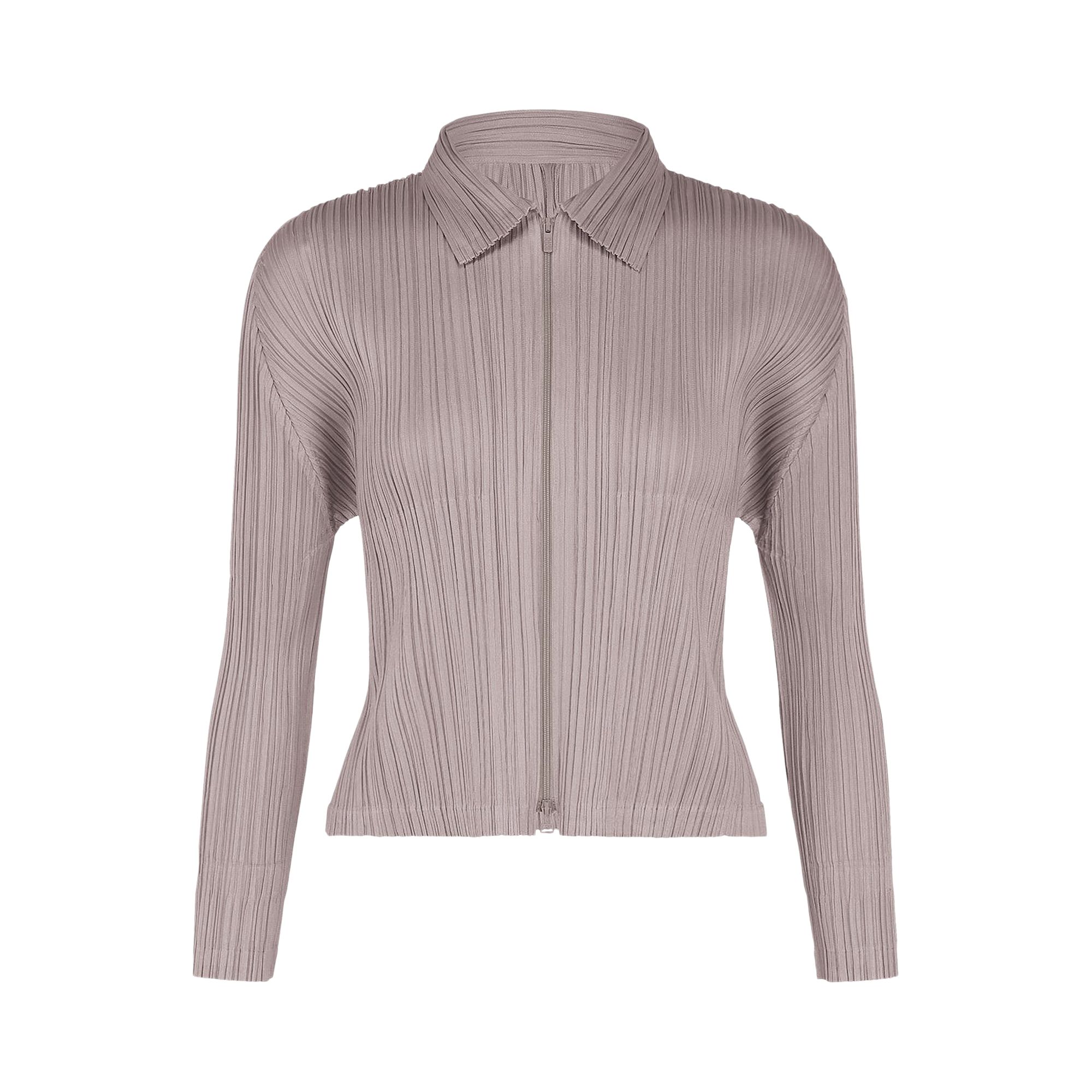 Pre-owned Issey Miyake Pleats Please  Monthly Colors August Blouson 'greyish Purple' | Women's Size 3