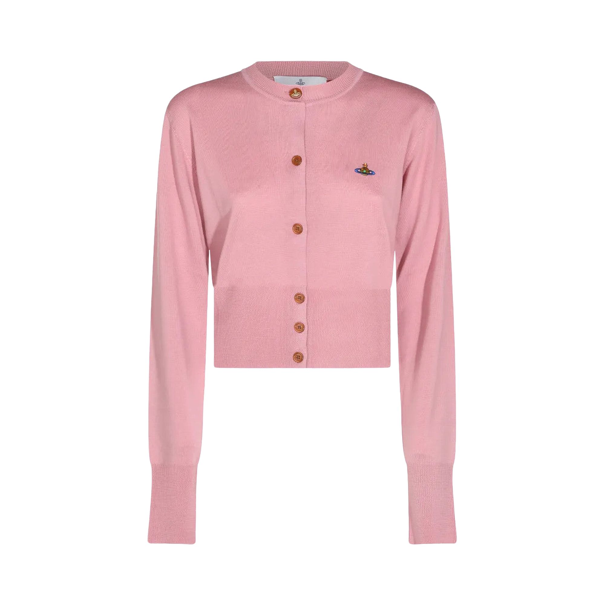 Pre-owned Vivienne Westwood Bea Cropped Cardigan 'rose' | Pink | Women's Size M