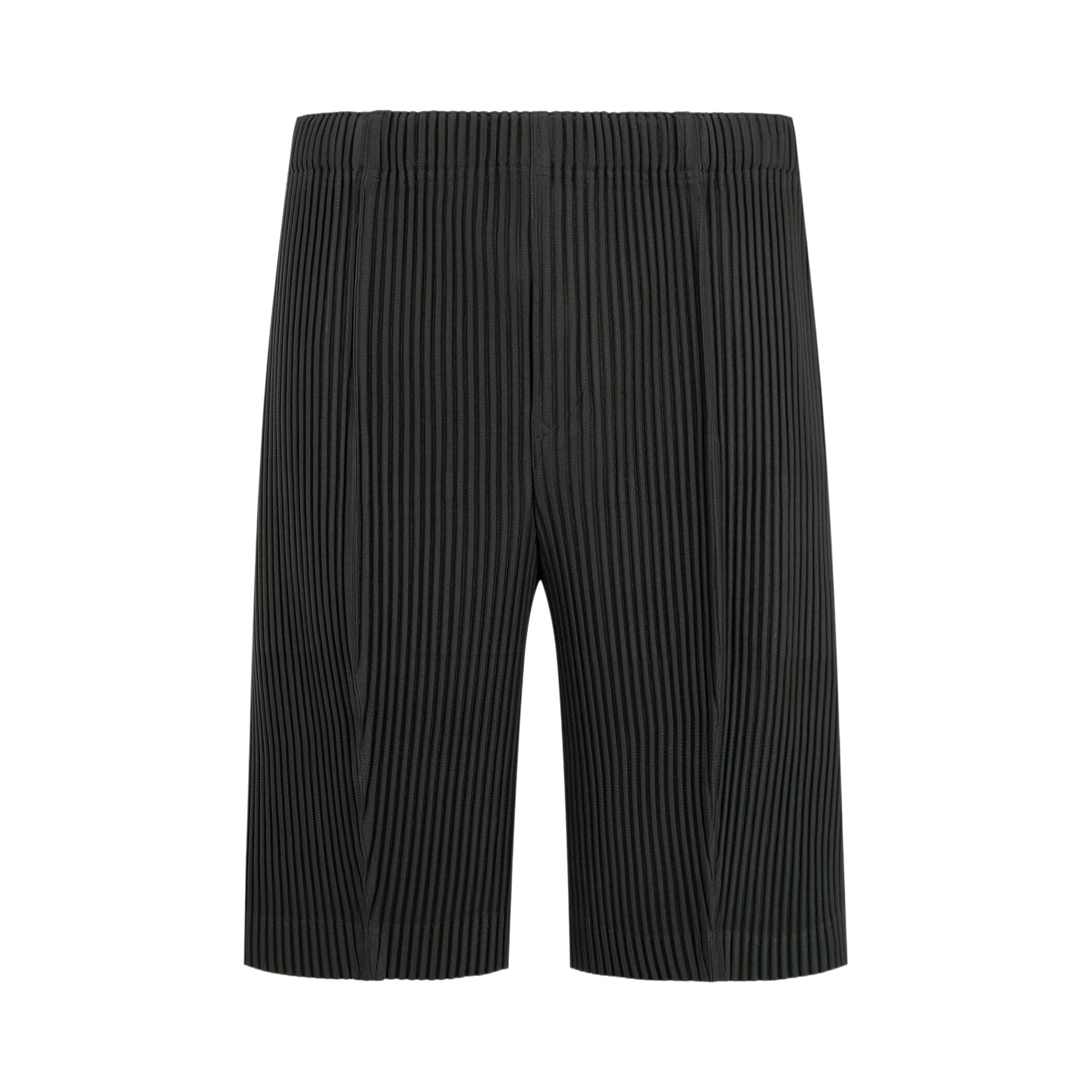 Pre-owned Issey Miyake Homme Plissé  Monthly Colors August Shorts 'inky Grey' | Men's Size 2
