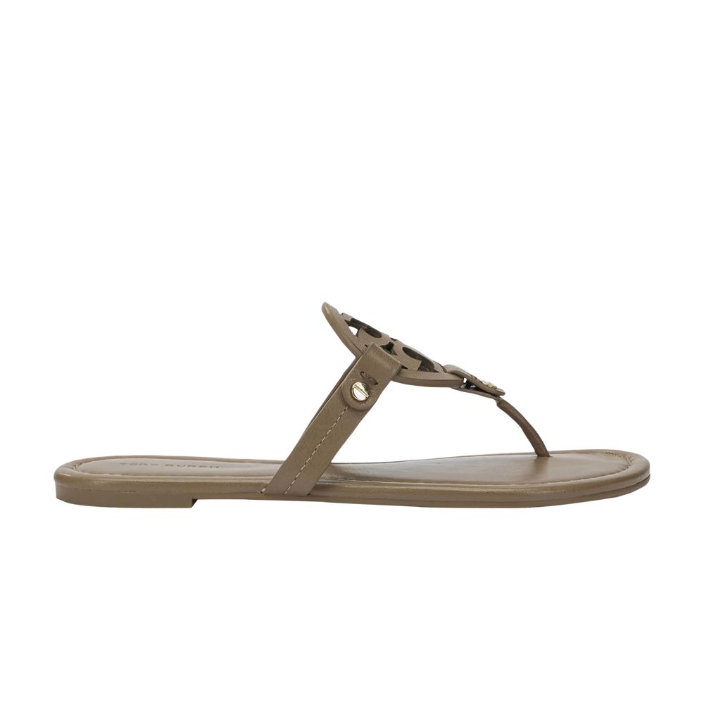Pre-owned Tory Burch Wmns Miller Sandal 'almond Flour' | Tan | Women's Size 7