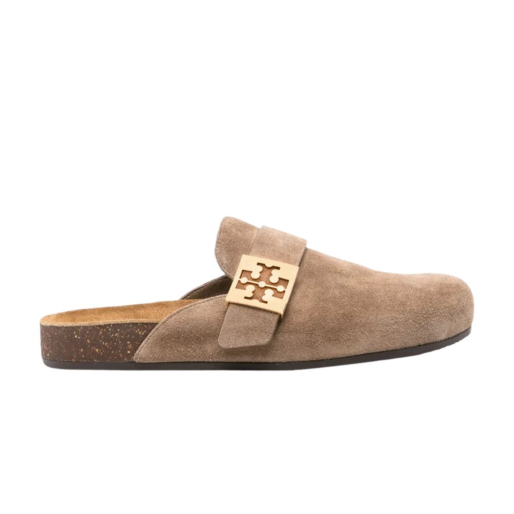 Pre-owned Tory Burch Wmns Mellow Mule 'river Rock Gold' | Tan | Women's Size 5.5