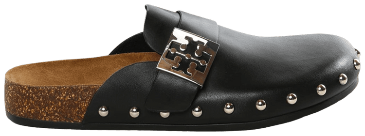 Tory Burch Wmns Mellow Stud Mule Perfect Black Silver