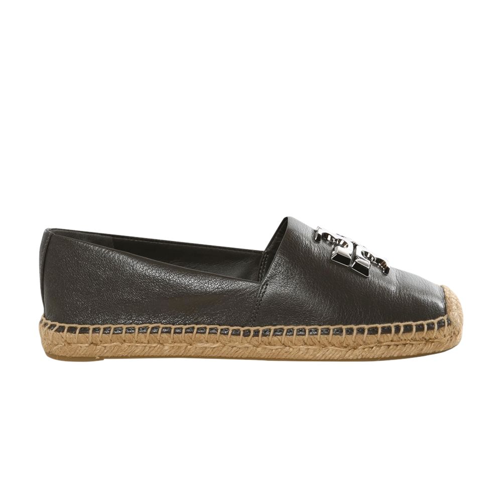 Pre-owned Tory Burch Wmns Eleanor Espadrille Flat 'dark Grigio' | Tan | Women's Size 5.5