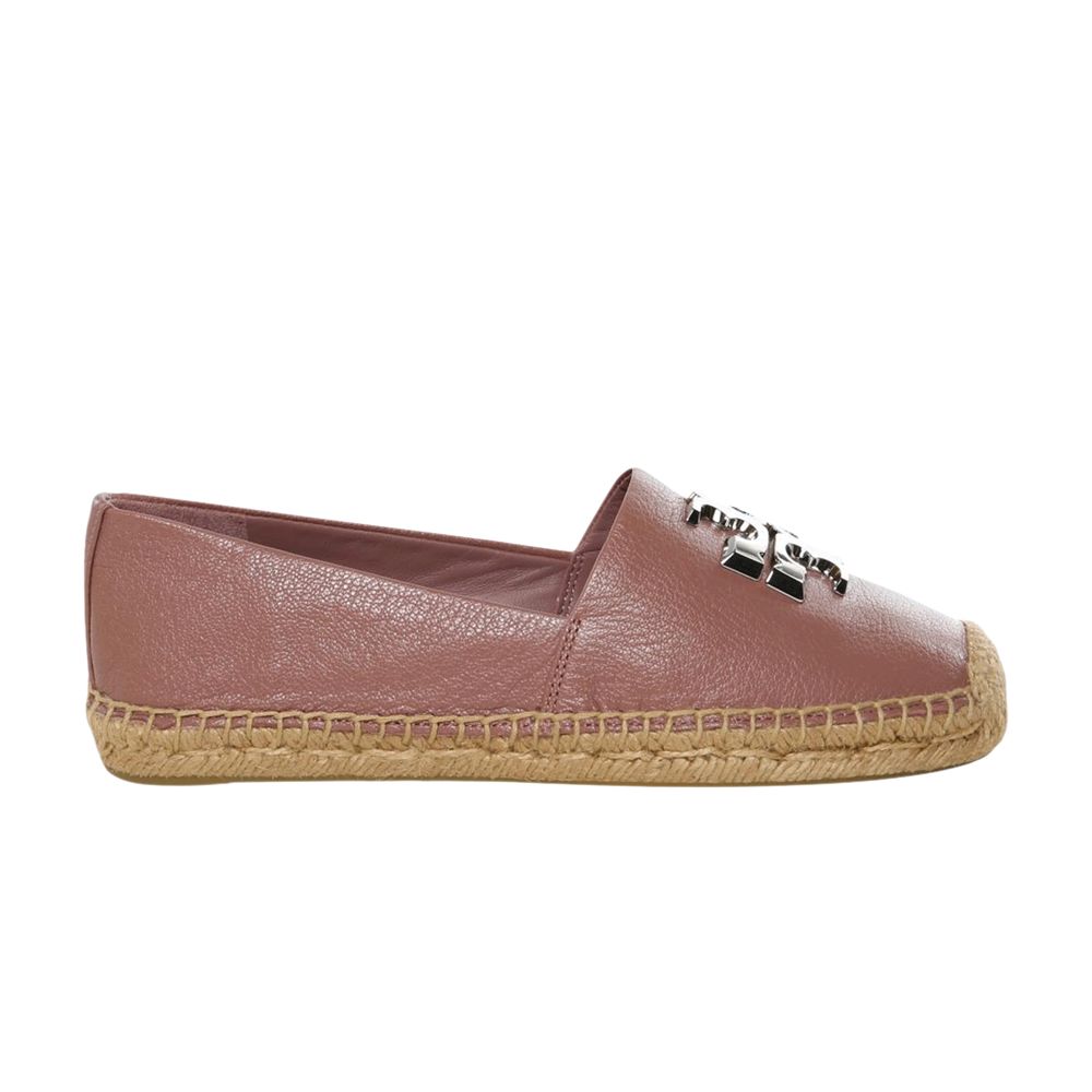 Pre-owned Tory Burch Wmns Eleanor Espadrille Flat 'light Mauve' | Tan | Women's Size 7