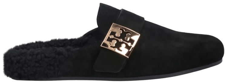 Tory Burch Wmns Mellow Shearling Mule Perfect Black Gold
